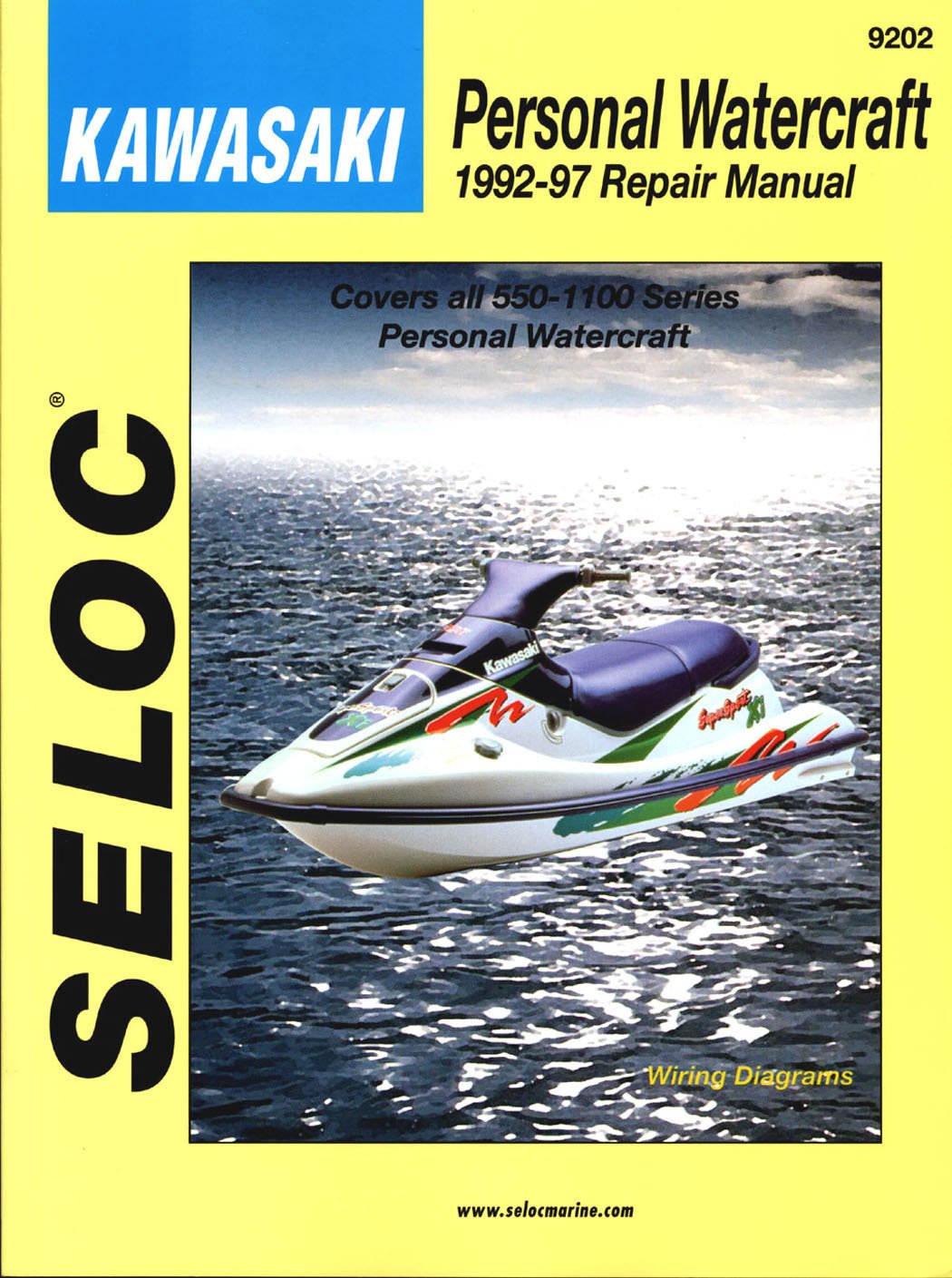 Kawasaki 18-09202 Sierra Personal Watercraft Repair Manual (1992-97)