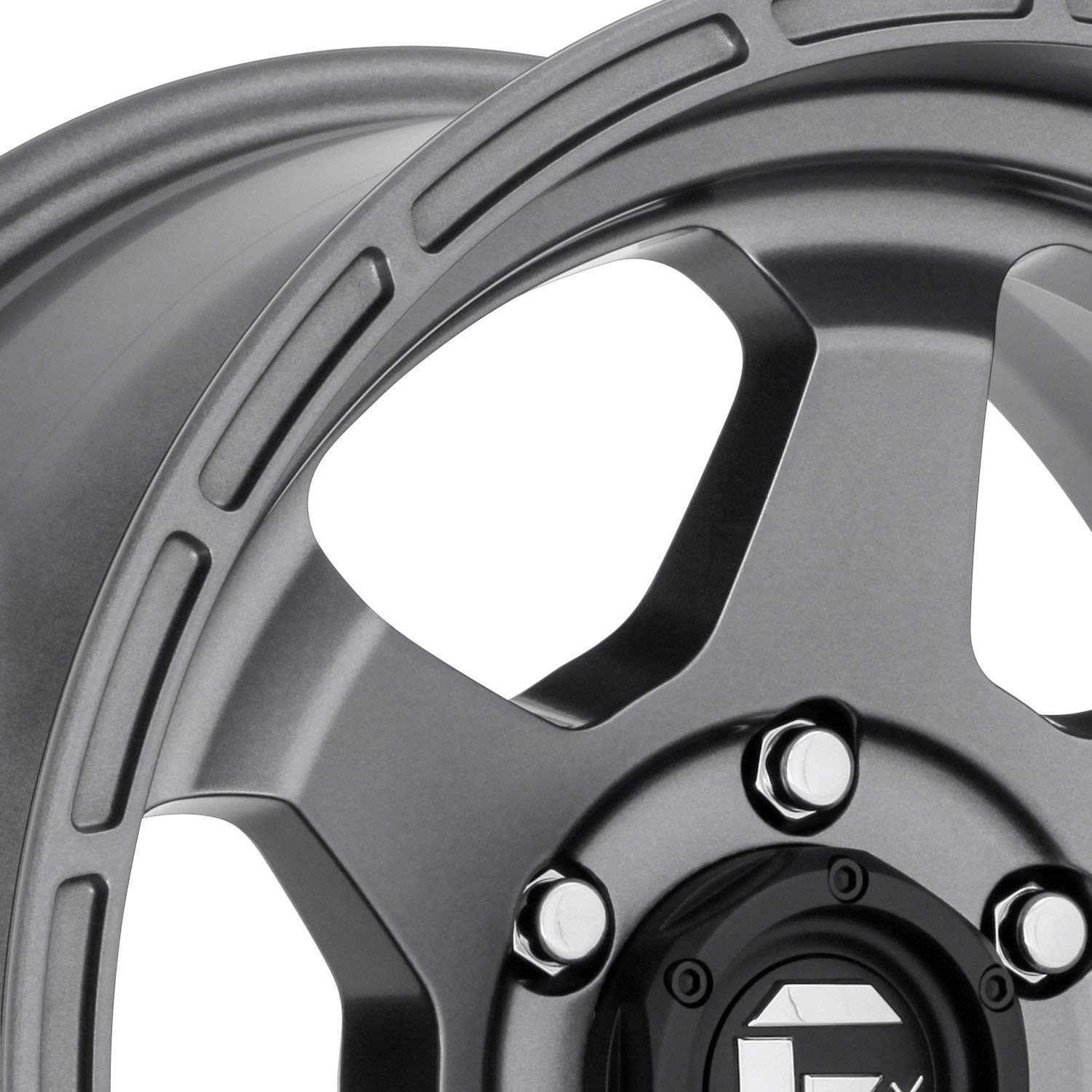 D665 Fuel Offroad SHOK Gun Metal Wheel with Painted and TPMS Compatible (17 x 9. inches /5 x 110 mm, 1 mm Offset)