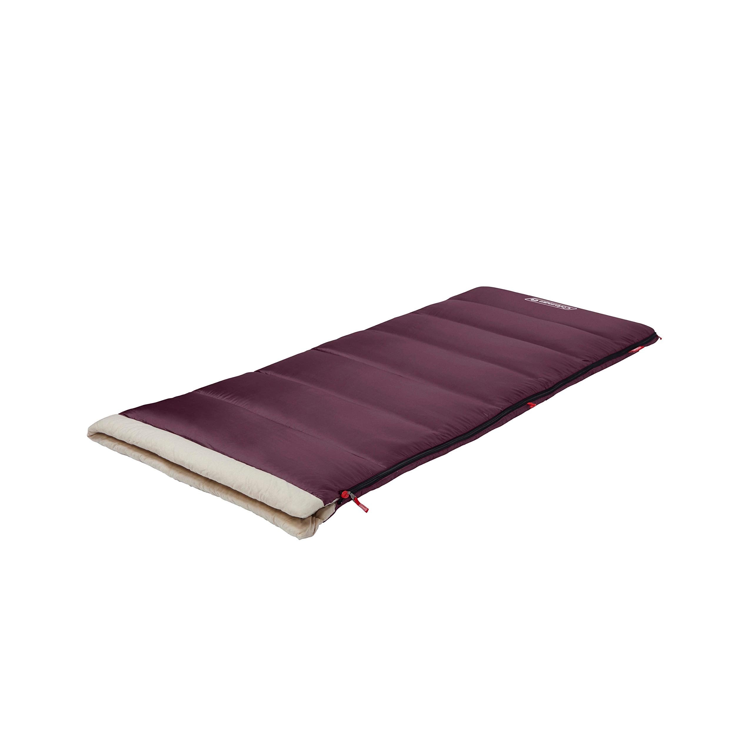 Autumn Glen Coleman 50°F Sleeping Bag, Lightweight Sleep Sack with No-Snag Zipper, Machine Washable for Easy Cleaning