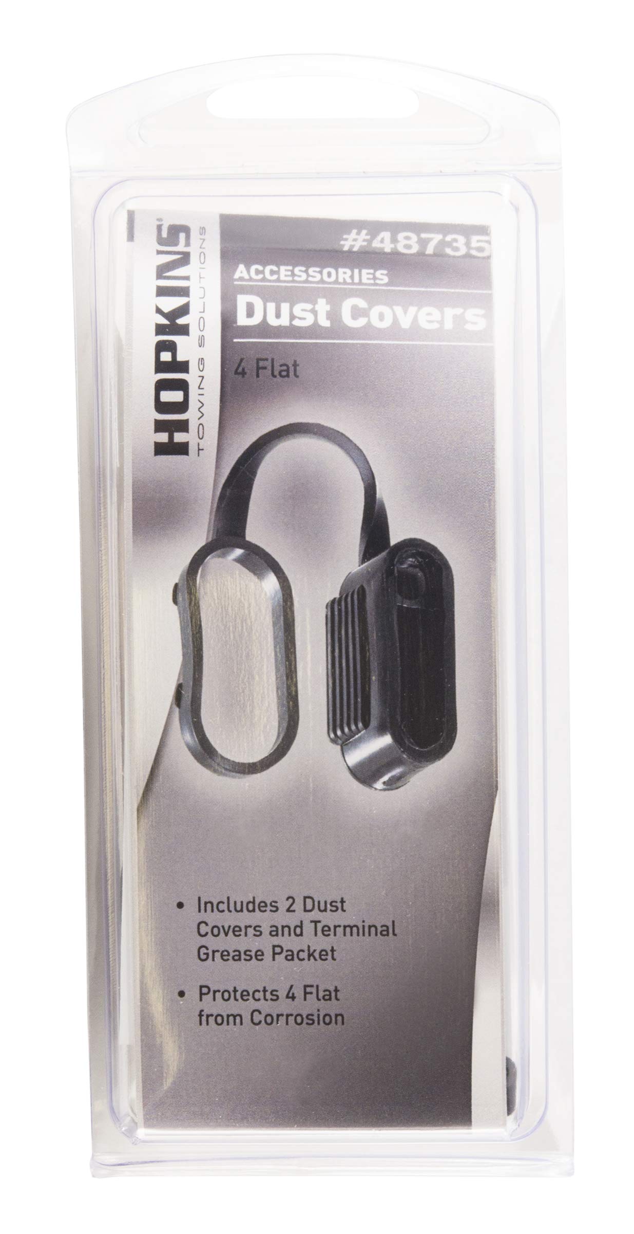 4 Wire Flat Hopkins Weatherproof Replacement Dust Covers 48735