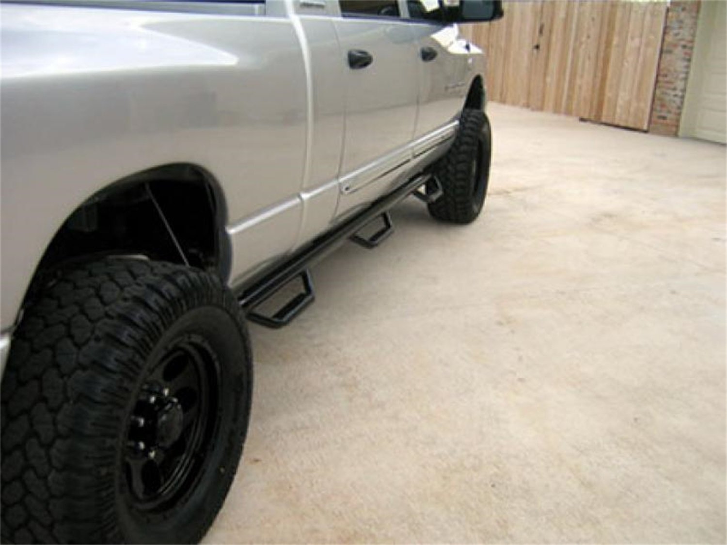 Nerf Steps RealTruck for RAM | Wheel-to-Wheel w/ Bed Access, Heavy Duty Steel, Textured Black | D10110MC-6-TX | Fits 2010 - 2018 Dodge Ram 2500 / 3500 Mega Cab