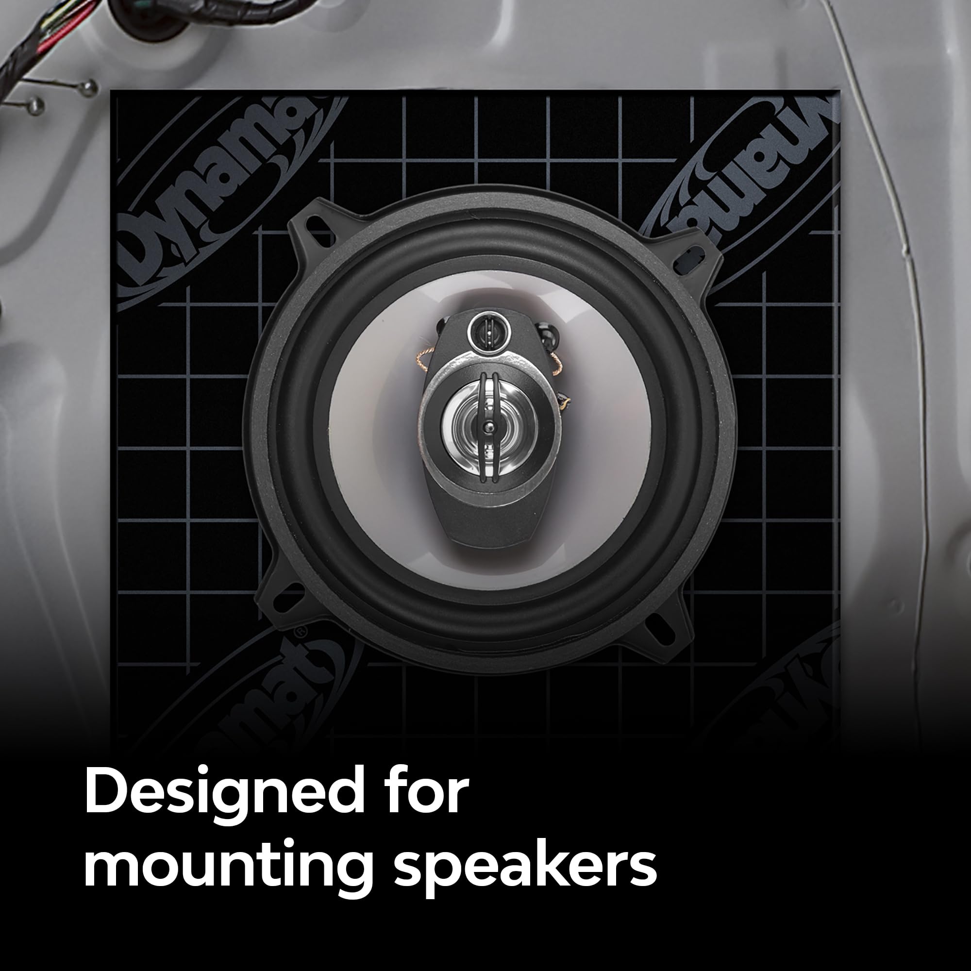 Dynamat Xtreme Car Insulation Sound Deadening Speaker Pack 10415 – Pre Cut Noise Dampening Kit for Audio Speakers – Easy Self Adhesive Install – Made in USA – 2 Sheets 10”x10” Each, 1.4 sq ft total