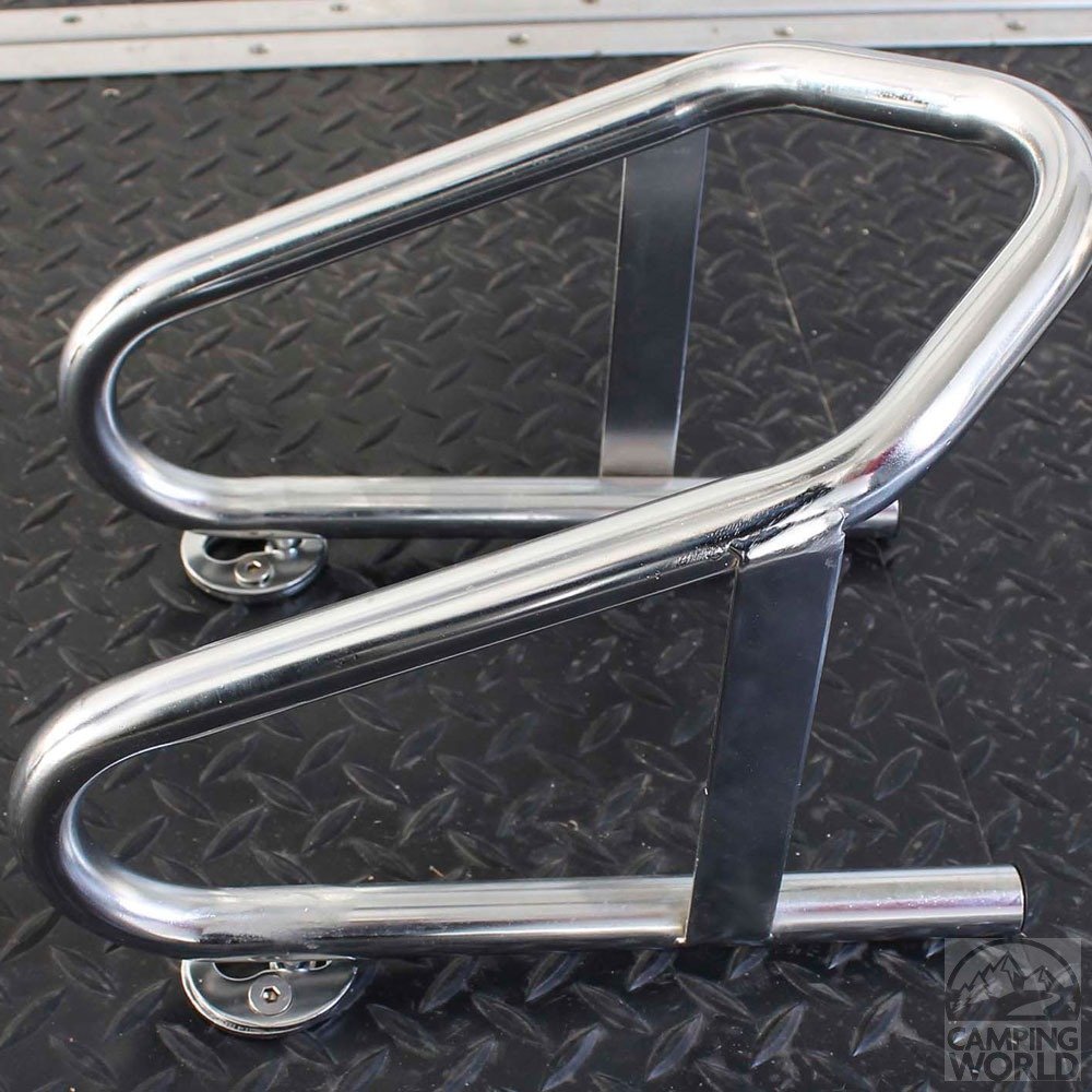 6” Chrome Motorcycle Wheel Chock ERICKSON MANUFACTURING (7506), Qty 1