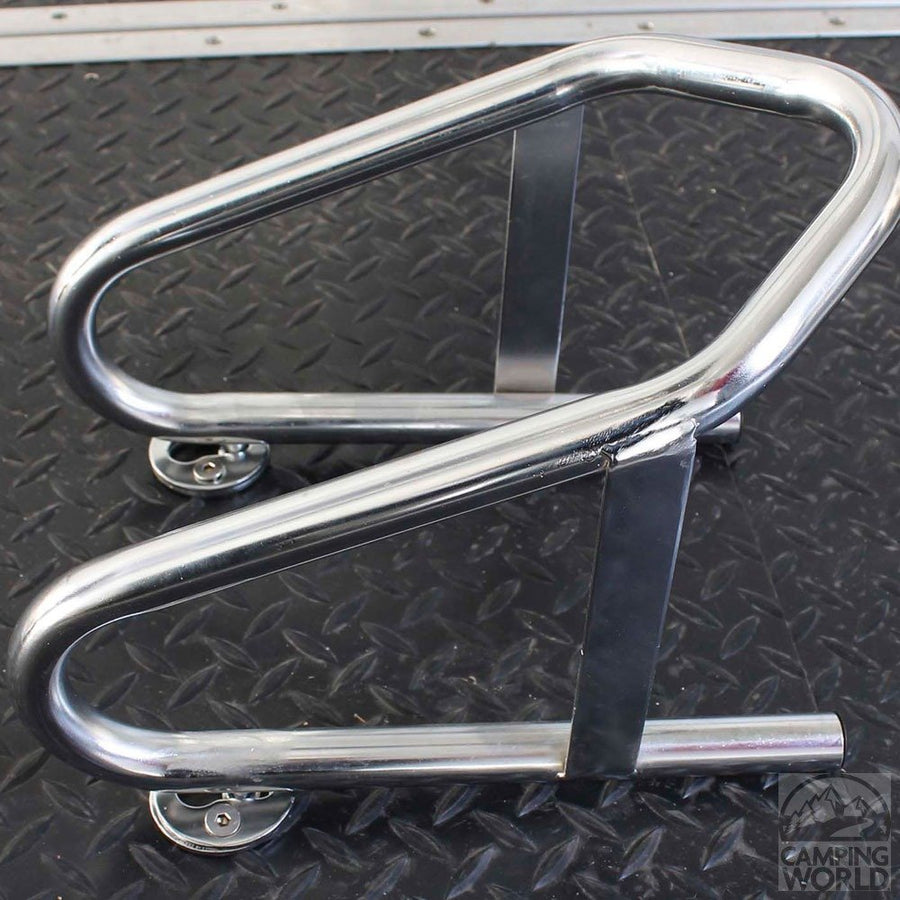 6” Chrome Motorcycle Wheel Chock ERICKSON MANUFACTURING (7506), Qty 1
