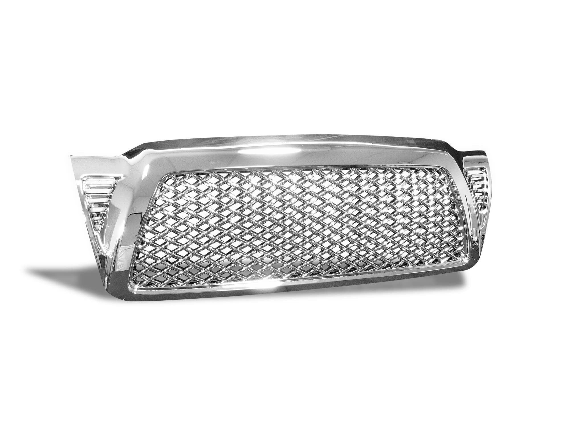 7150287 Armordillo USA Mesh Front Hood Grille - Polished Fits 2005-2011 Toyota Tacoma
