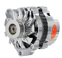 Alt GM CS130 Powermaster Black 140A XS Volt™ 6 grv Pulley Offset Left MTG