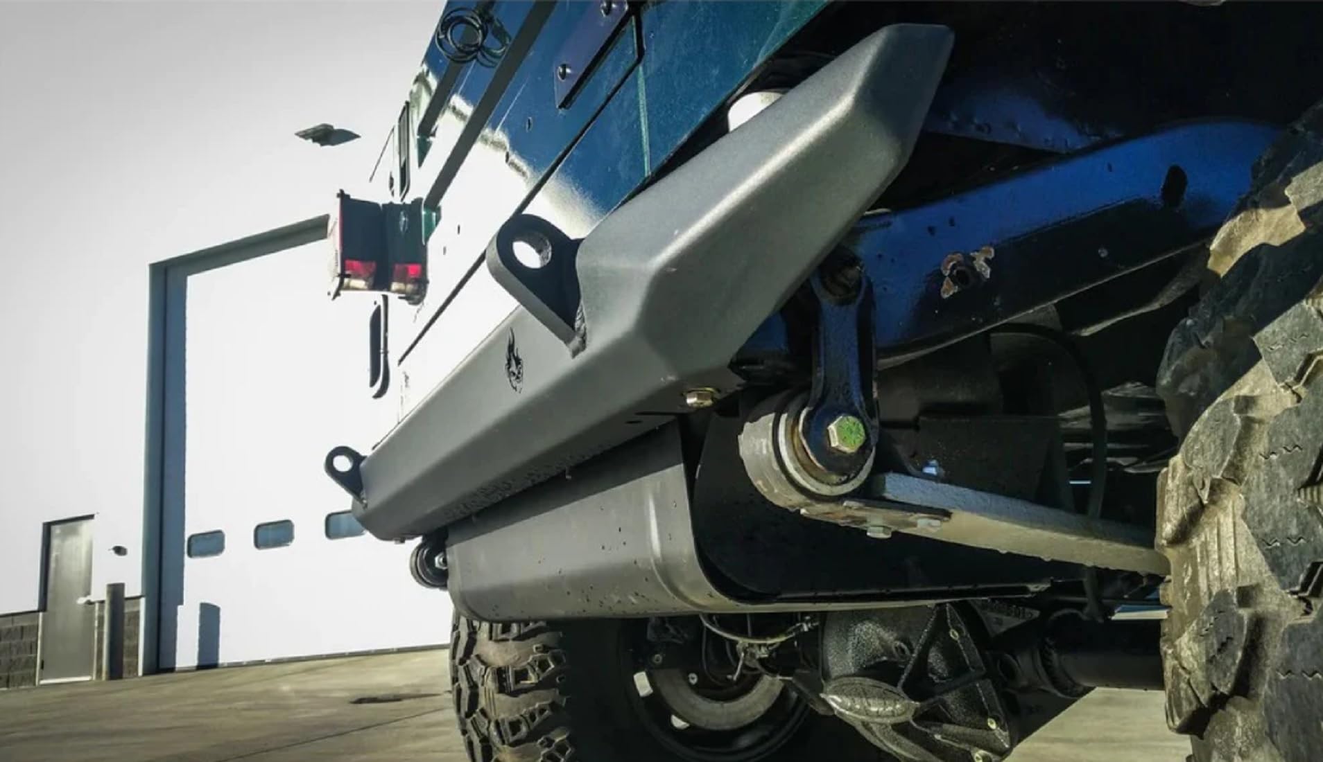 CrawlTek Pyro Mid-Width Rear Bumper CWLTJ20201 | Heavy-Duty Steel, Off-Road Ready | Compatible with Jeep CJ7, Wrangler YJ, TJ (1976-2006)