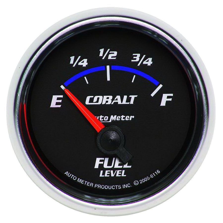 Auto Meter 2-1/16" Cobalt 6116 Short Sweep Electric Fuel Level Gauge 240-33 ohms