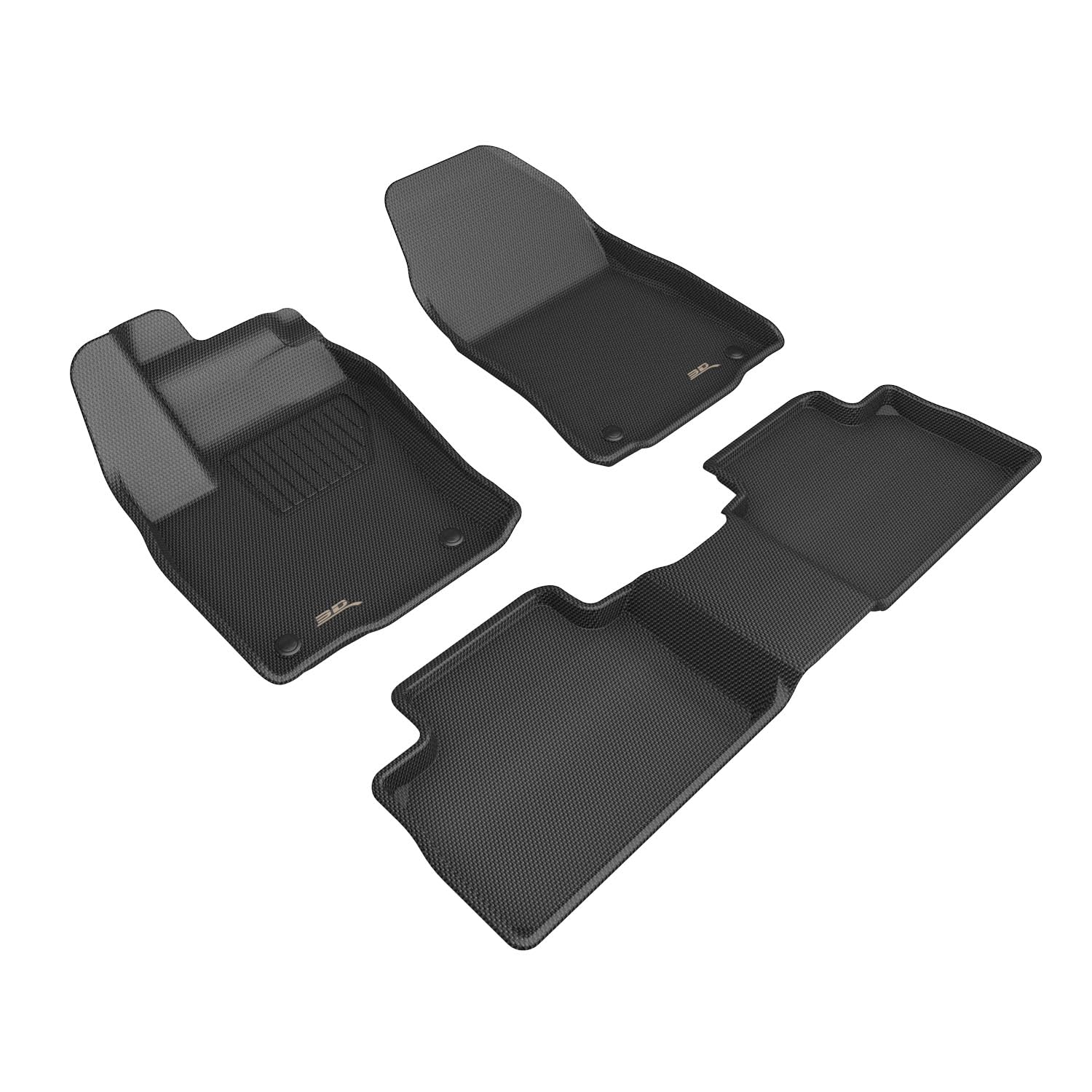Kagu 3D MAXpider Floor Mat (Black) Compatible with Nissan Kicks 2025-2026 - Complete Set