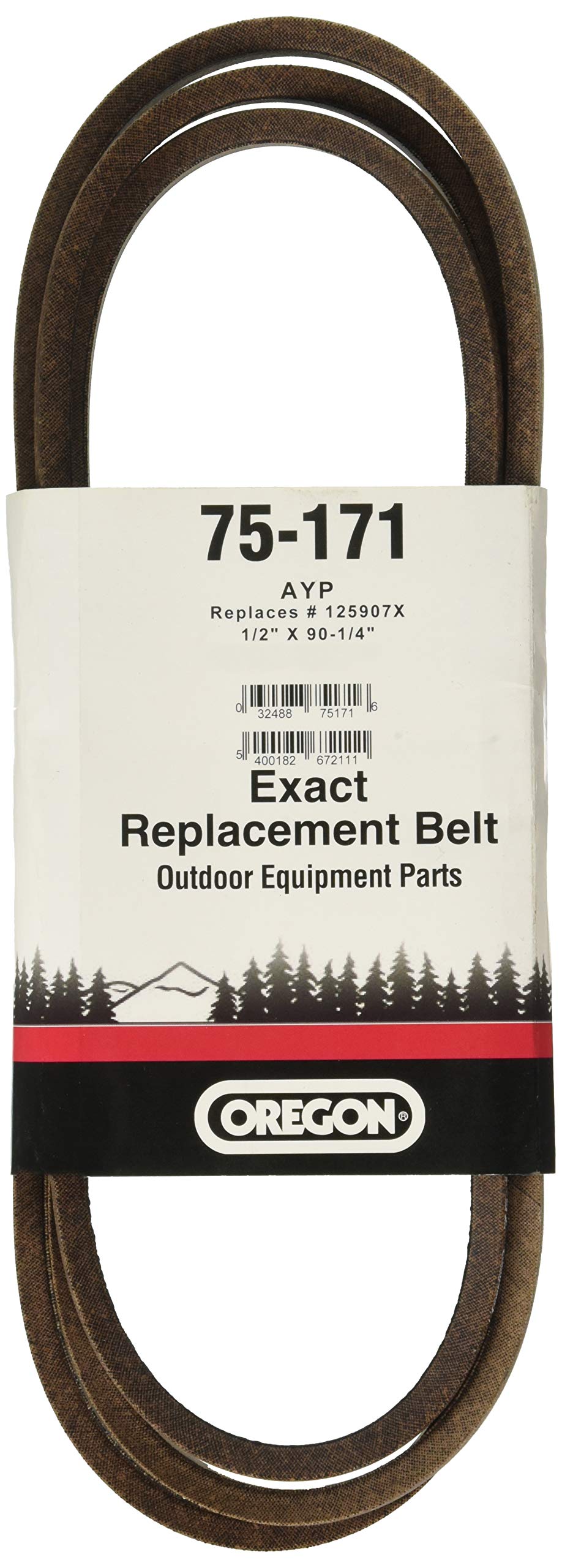 75-171 Oregon 1/2" by 90-1/4" Lawn Mower Belts