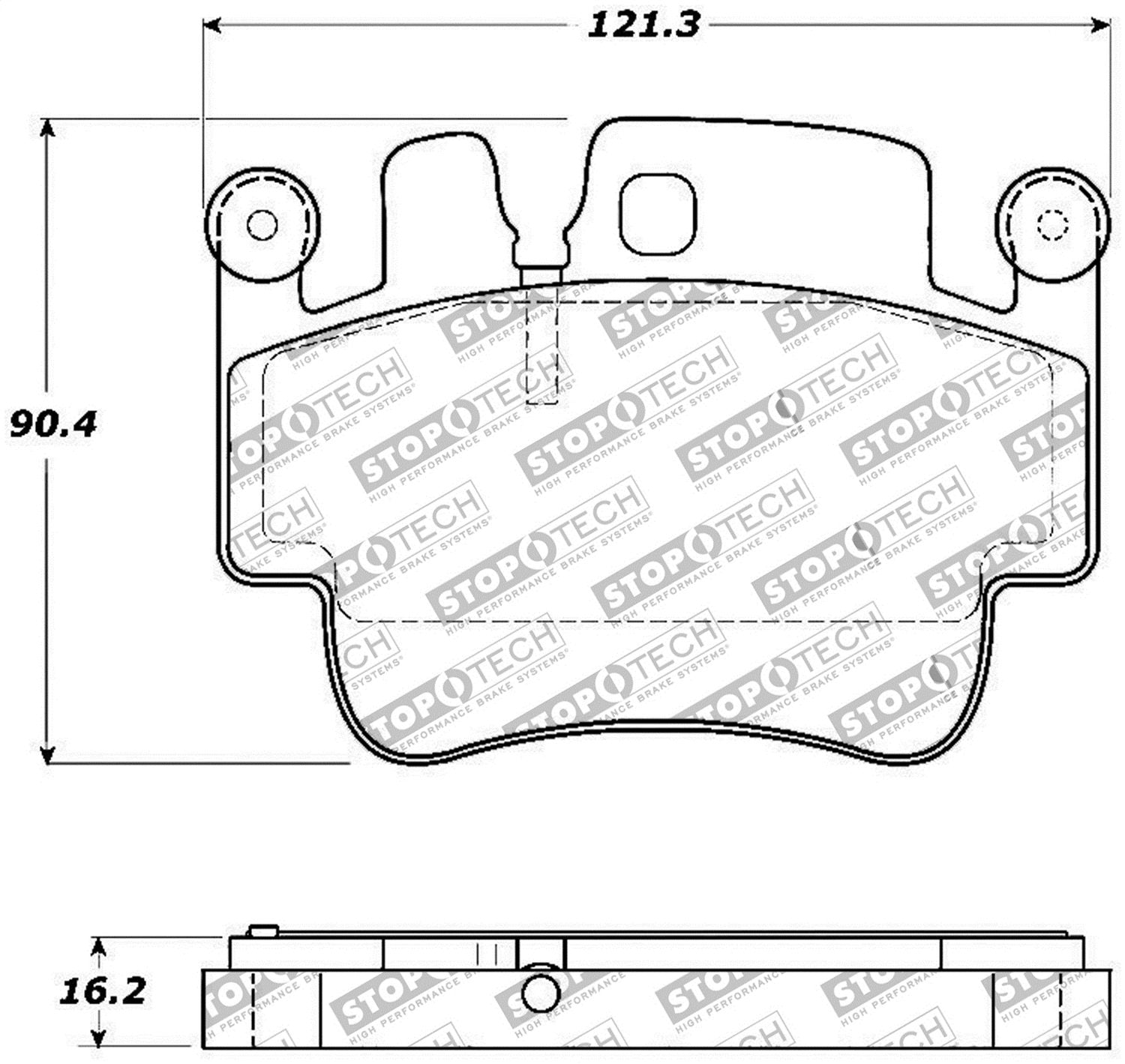 Sport Brake Pads StopTech 309.09170 with Shims and Hardware