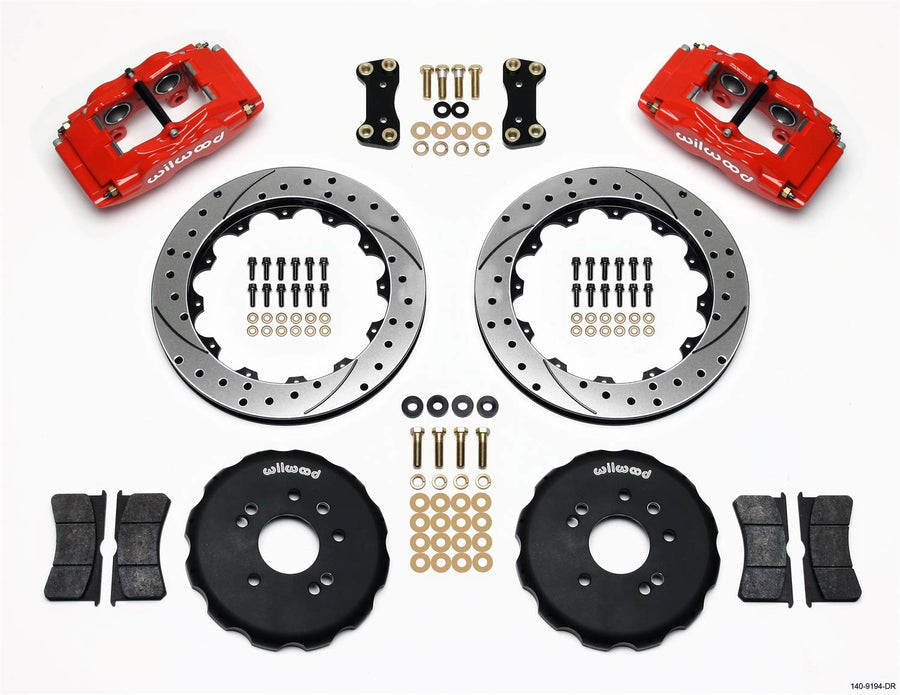 Front Hat Kit FSLI4,13.00",Drilled Red