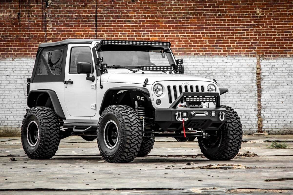 4" Lift Kit Rough Country for 2007-2018 Jeep Wrangler JK 2-Door - 68230