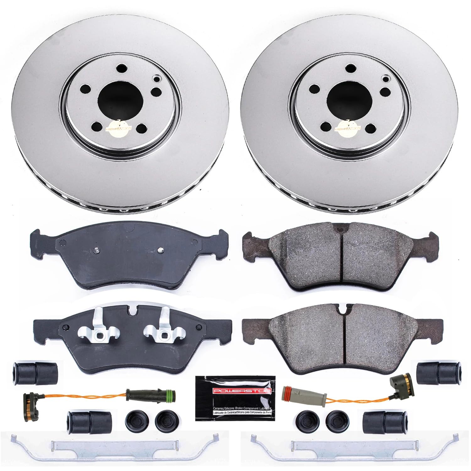Power Stop Z23 Evolution Sport Geomet Coated Brake Kit Front For Mercedes-Benz E500 2006 [Model Specific]