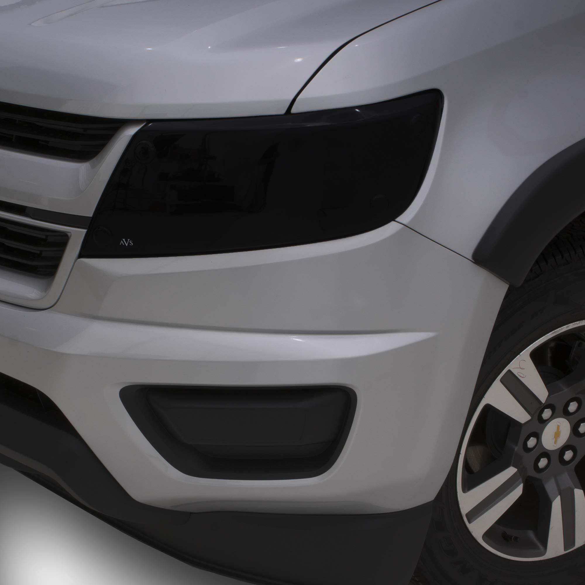 Headlight Covers Auto Ventshade [AVS] / Blackout | Fits 2019 - 2024 Chevrolet Silverado 1500 High Country/LT/LT Trail Boss/LTZ/RST, 2 pcs. | Dark Smoke - 37286