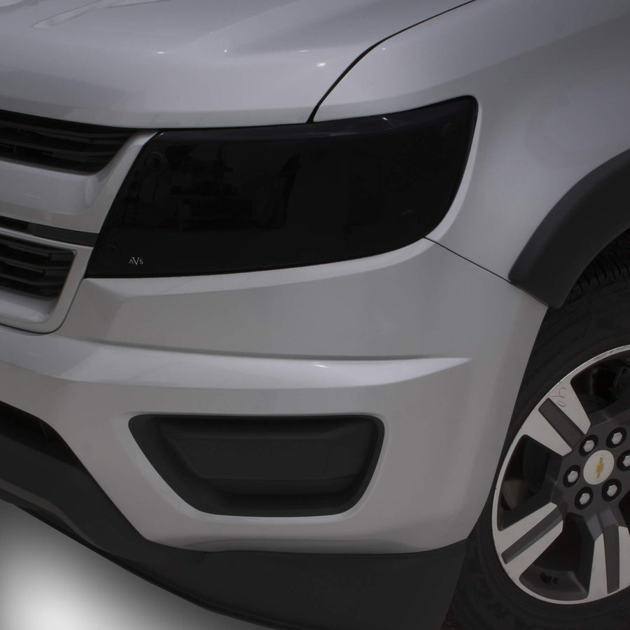 Headlight Covers Auto Ventshade [AVS] / Blackout | Fits 2019 - 2024 Chevrolet Silverado 1500 High Country/LT/LT Trail Boss/LTZ/RST, 2 pcs. | Dark Smoke - 37286