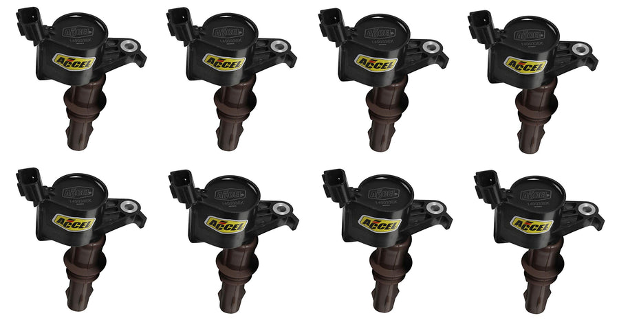 SuperCoil ACCEL 140033EK-8 Ignition Coil - Black, 8-Pack