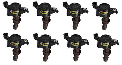SuperCoil ACCEL 140033EK-8 Ignition Coil - Black, 8-Pack