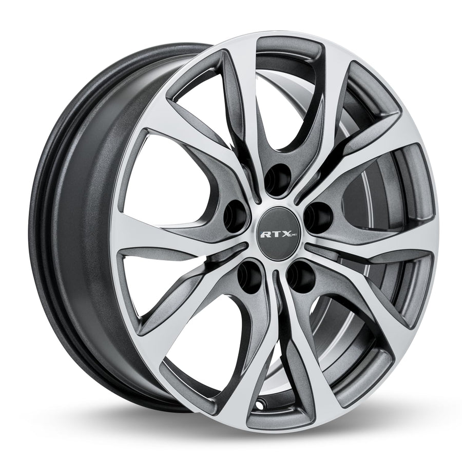 Custom RTX Wheel - 18x7.5, 35 Offset, 5x127 Bolt Pattern, 71.5mm Hub - Gunmetal with Machined Face Rim