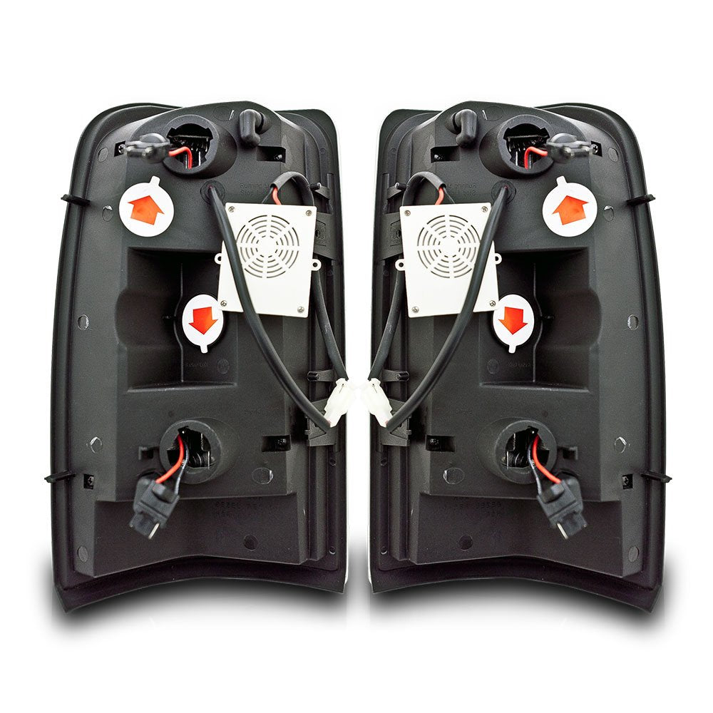 Winjet LED Tail lights for [2000 2001 2002 2003 2004 2005 2006 Suburban/Tahoe/Yukon] Street Series