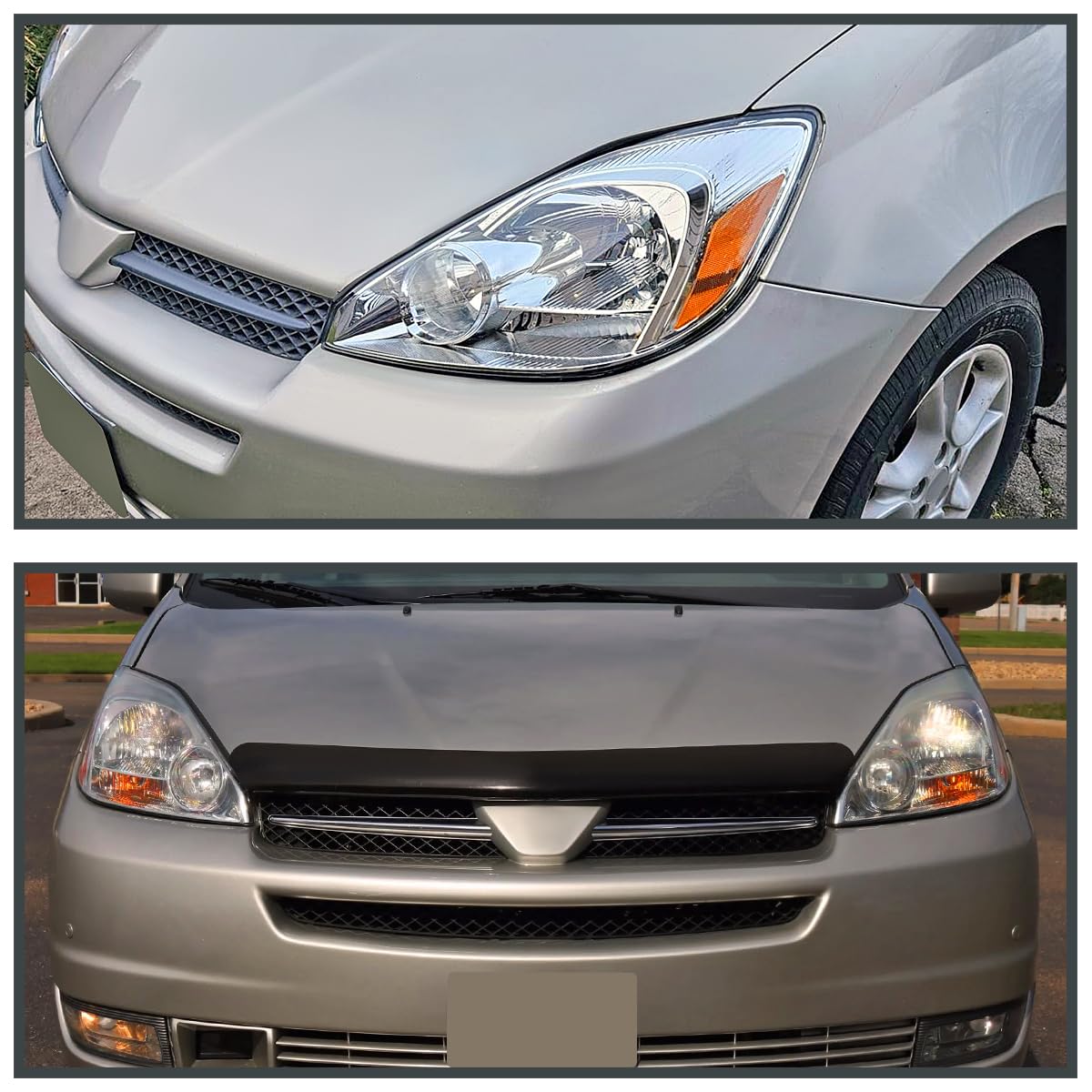 Left Driver Side Spec-D Tuning Chrome Headlight Compatible with 2004-2005 Toyota Sienna