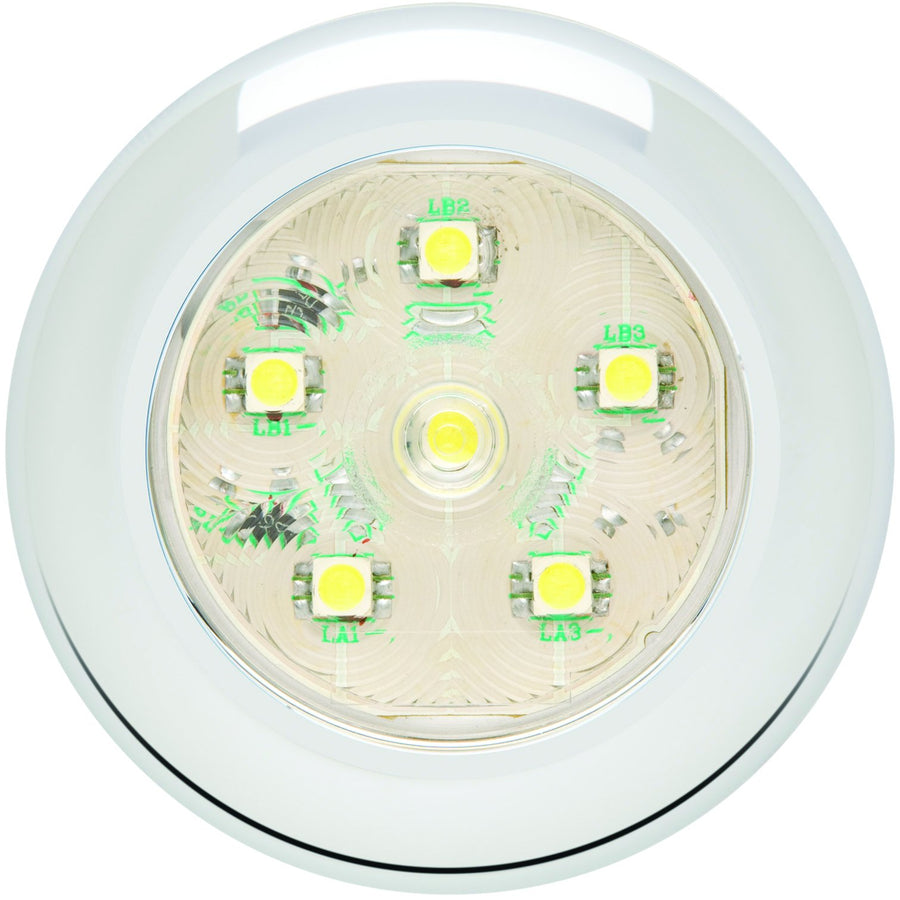 Optronics Clear Round Sealed LED Utility Light, UCL60CBP White