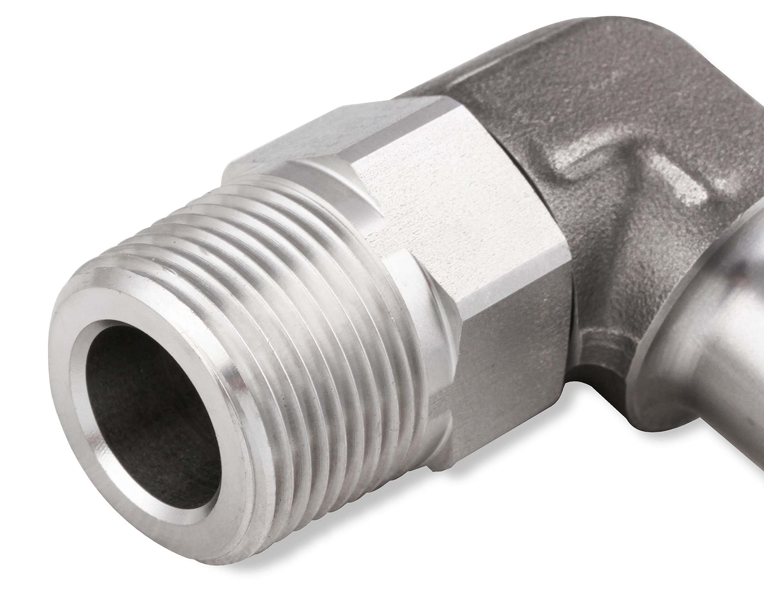 Earl's 90 Degree SS988413ERL 3/4 in. Hose to 1/2 in. NPT Male Elbow - with Swivel