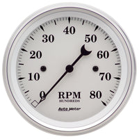 Auto Meter Old TYME 1690 White Electric Tachometer