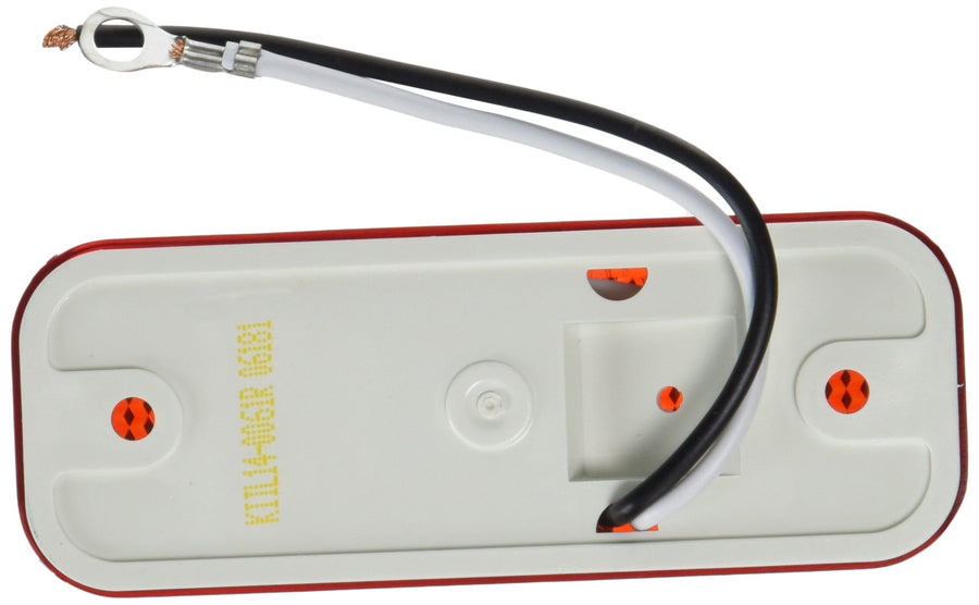 Diamond Group 52719 Weatherproof Red 4" x 1.5" LED Marker Light with Reflector