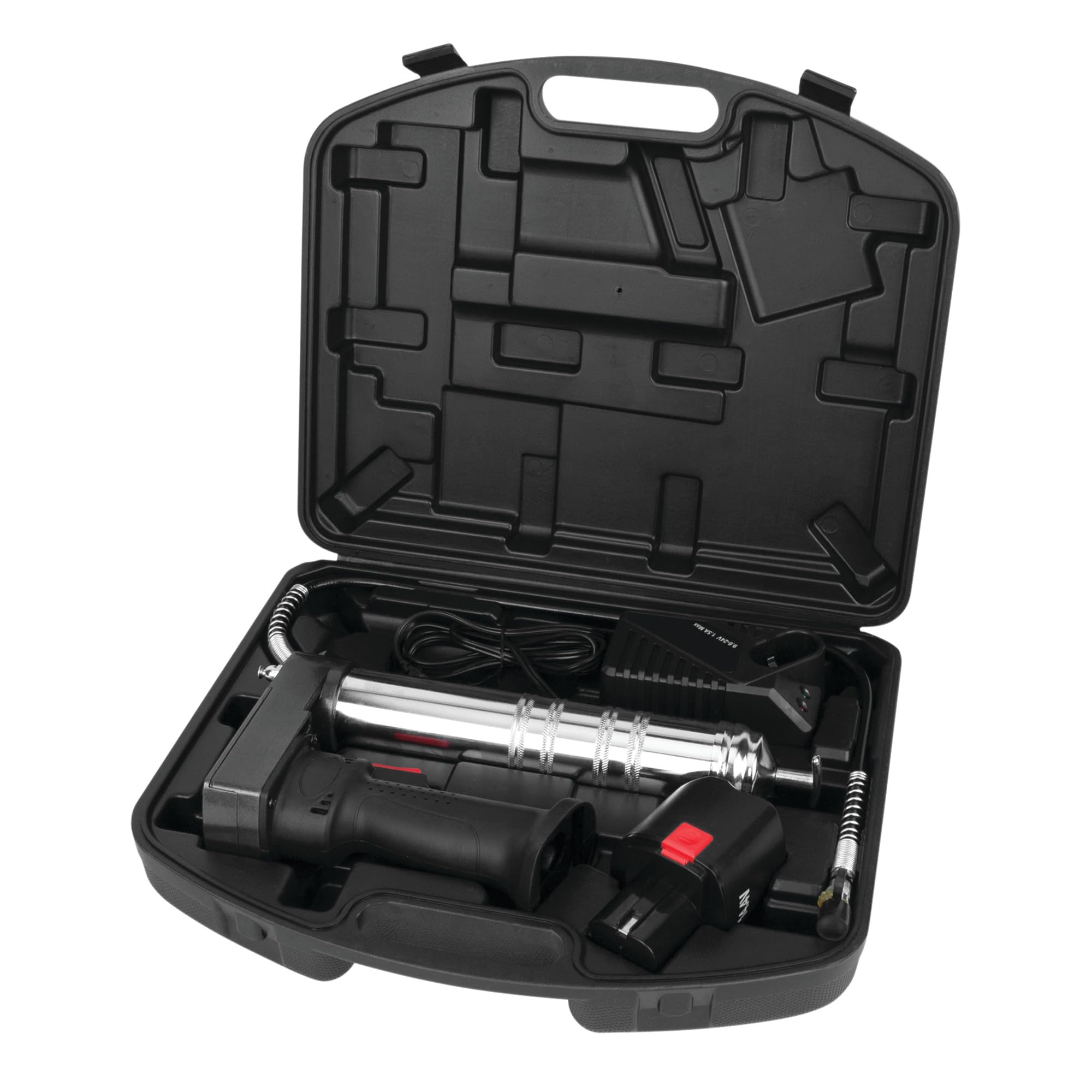 14.4V Performance Tool W50014 Cordless Grease Gun with 7000psi, 30in Hose and Heavy Duty Coupler for Easy Lubrication