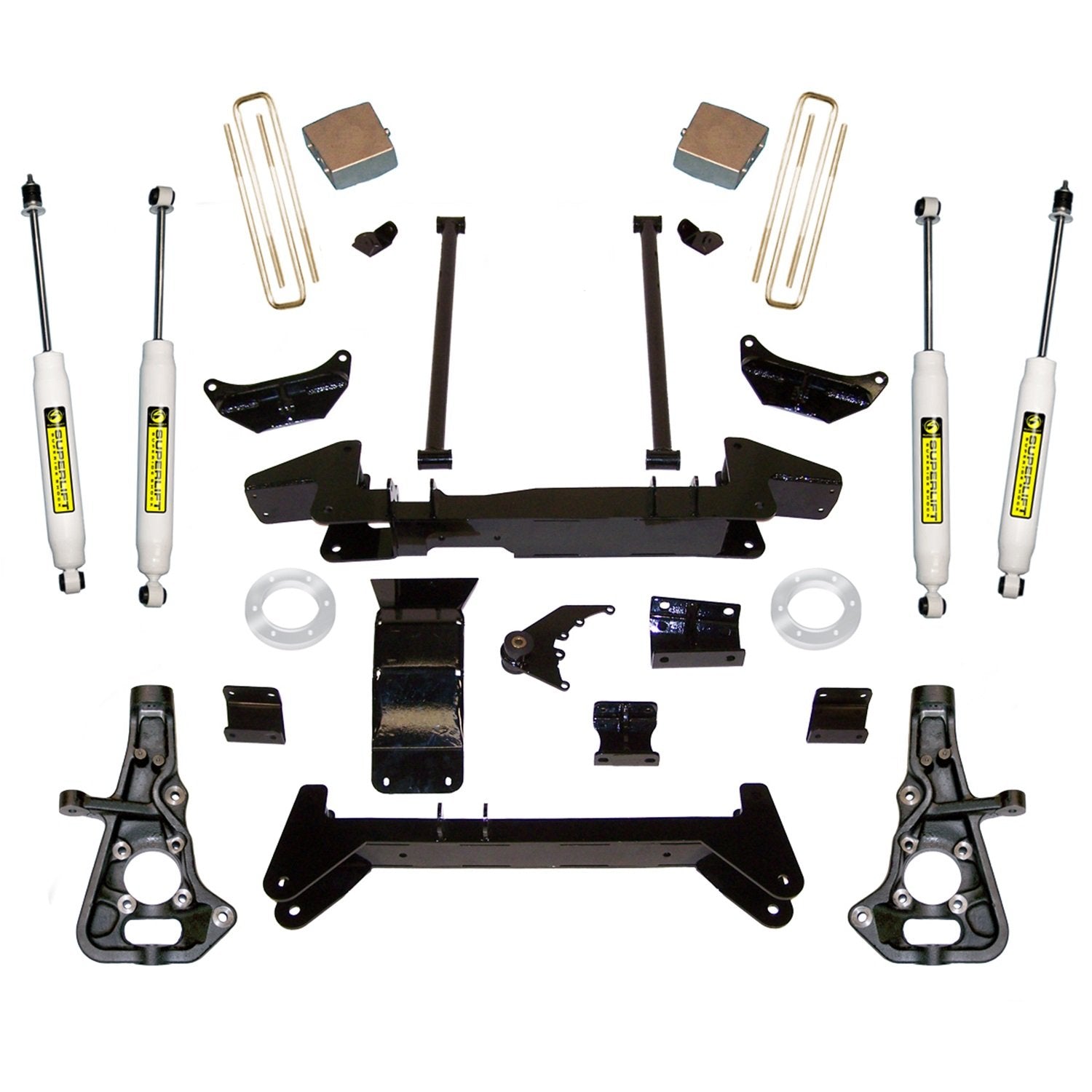 SUPERLIFT SUSPENSION RealTruck 6" Lift Kit for Silverado/Sierra | Complete Lift Kit with Front & Rear Shadow Shocks | K861 | Fits 1999-2010 Chevrolet Silverado/GMC Sierra 1500HD/ 2500 Non HD Models