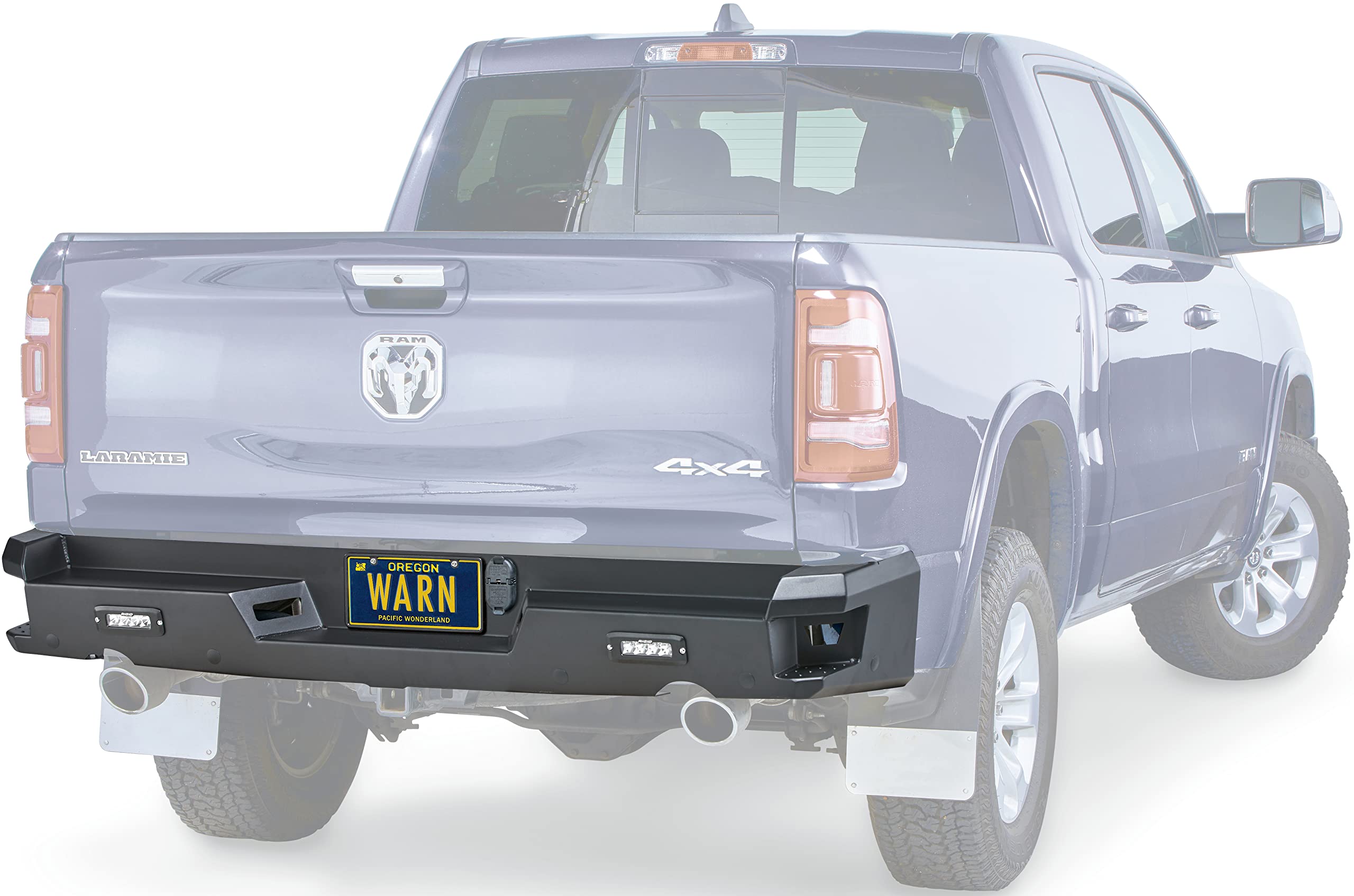 Ascent WARN 104823 Rear Bumper, Fits: Dodge Ram 1500 Trucks (2019-2021)