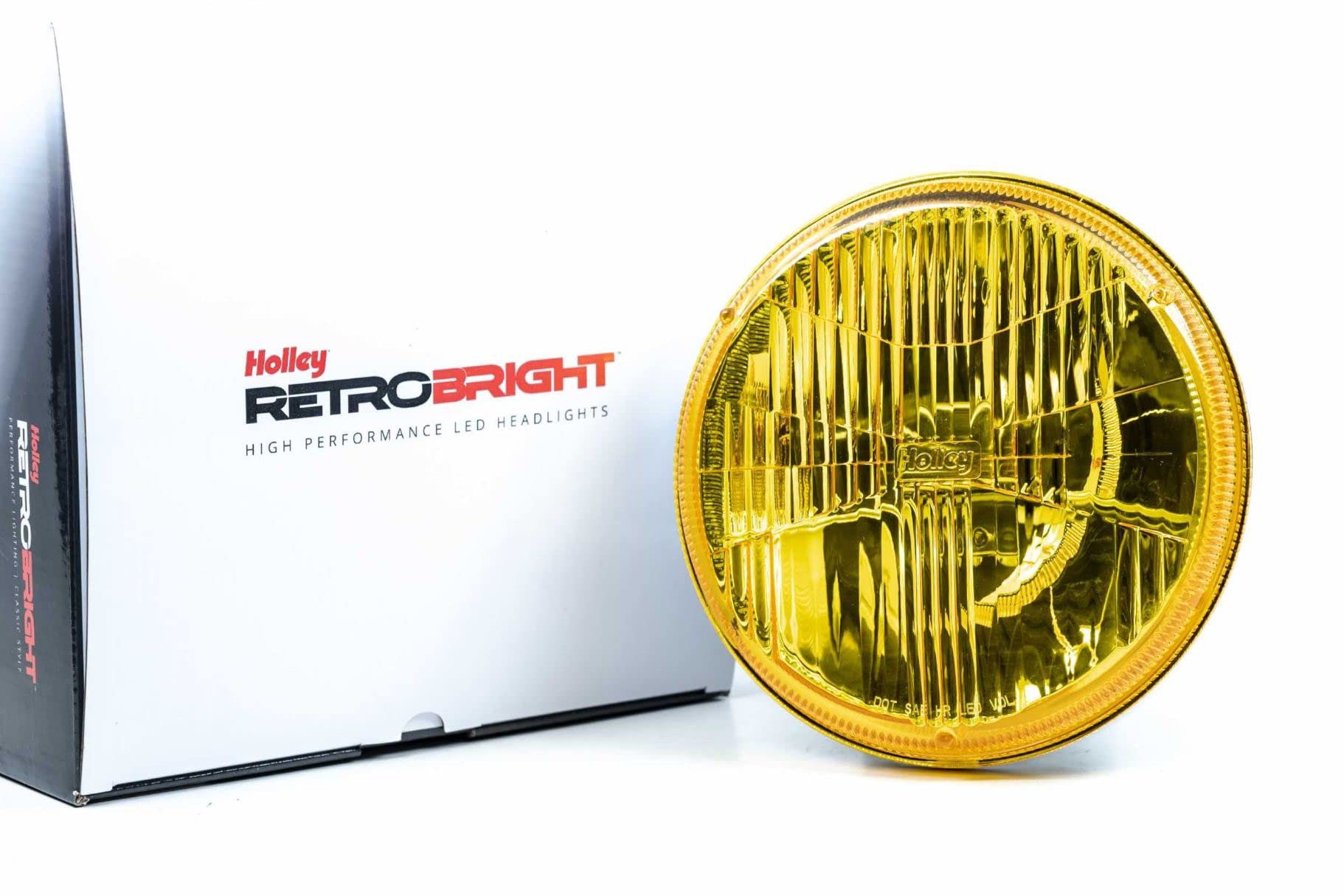 Holley LFRB160 RetroBright LED Forward Facing Light - Housing Only - Yellow Lens - Sold Individually