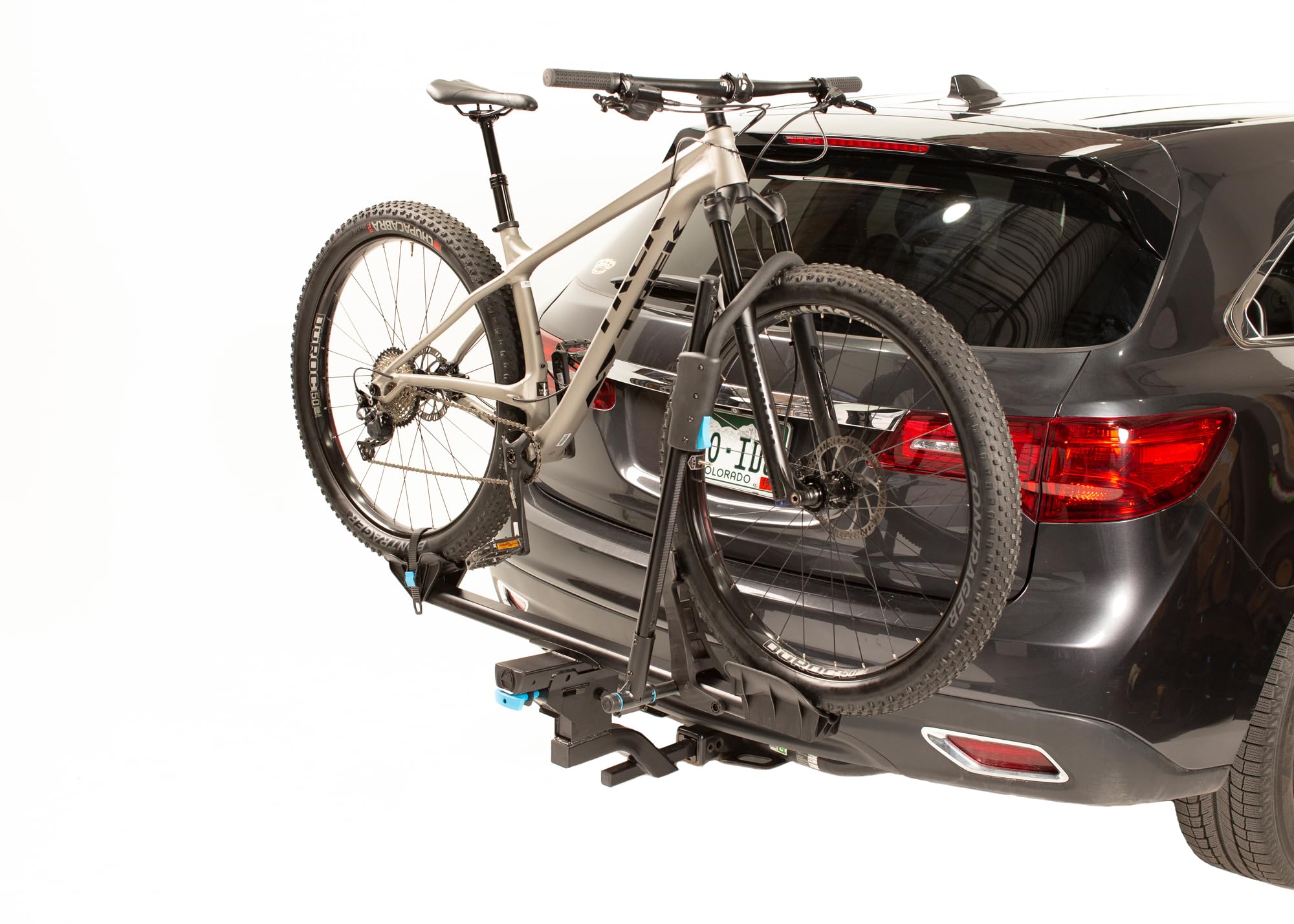 MonoRail Solo RockyMounts 1-Bike (2" &1.25") Expandable Platform Hitch Bicycle Rack