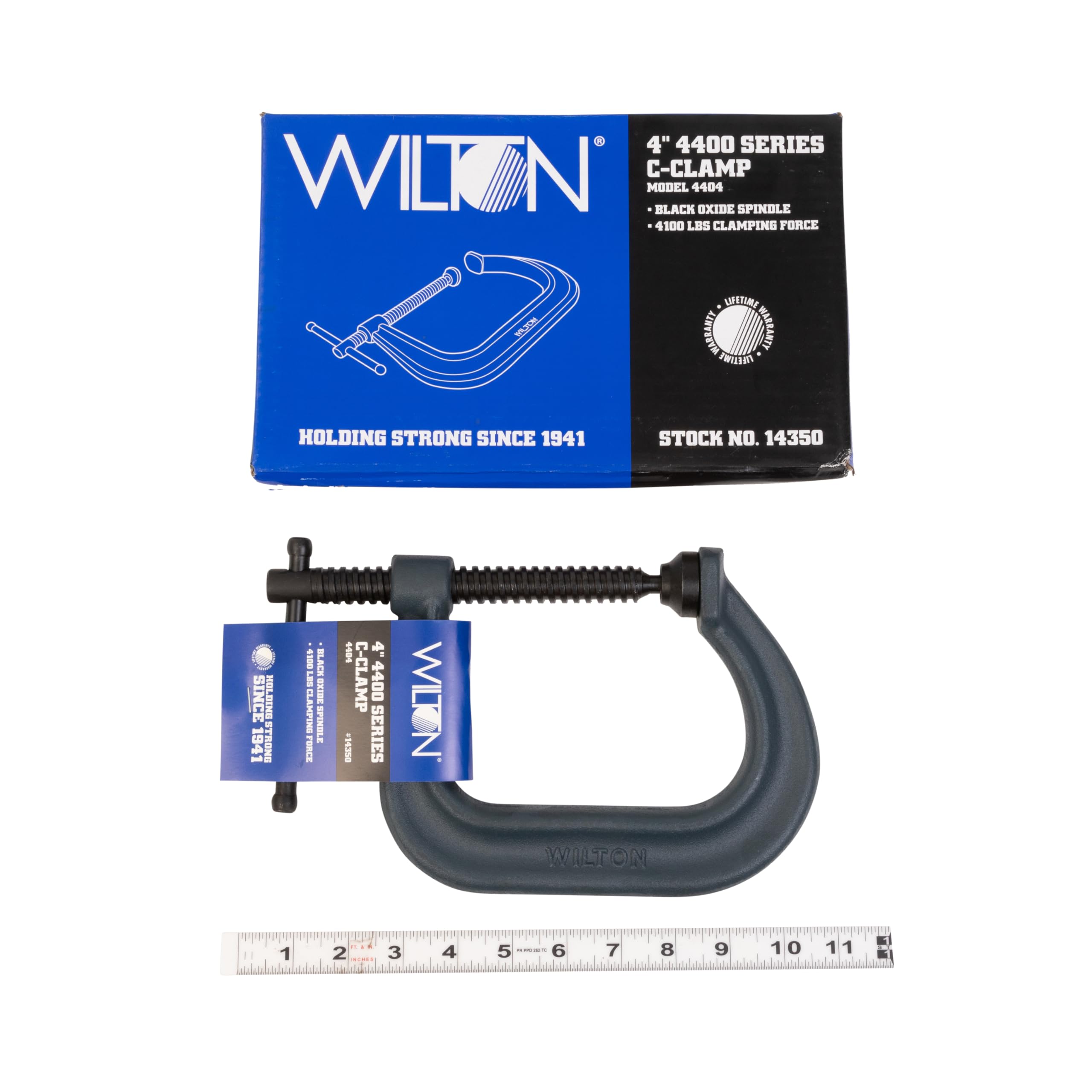 Wilton 4" Opening C-Clamp, 4" Throat, 4100 Lbs. Clamping Force (Model 4404)
