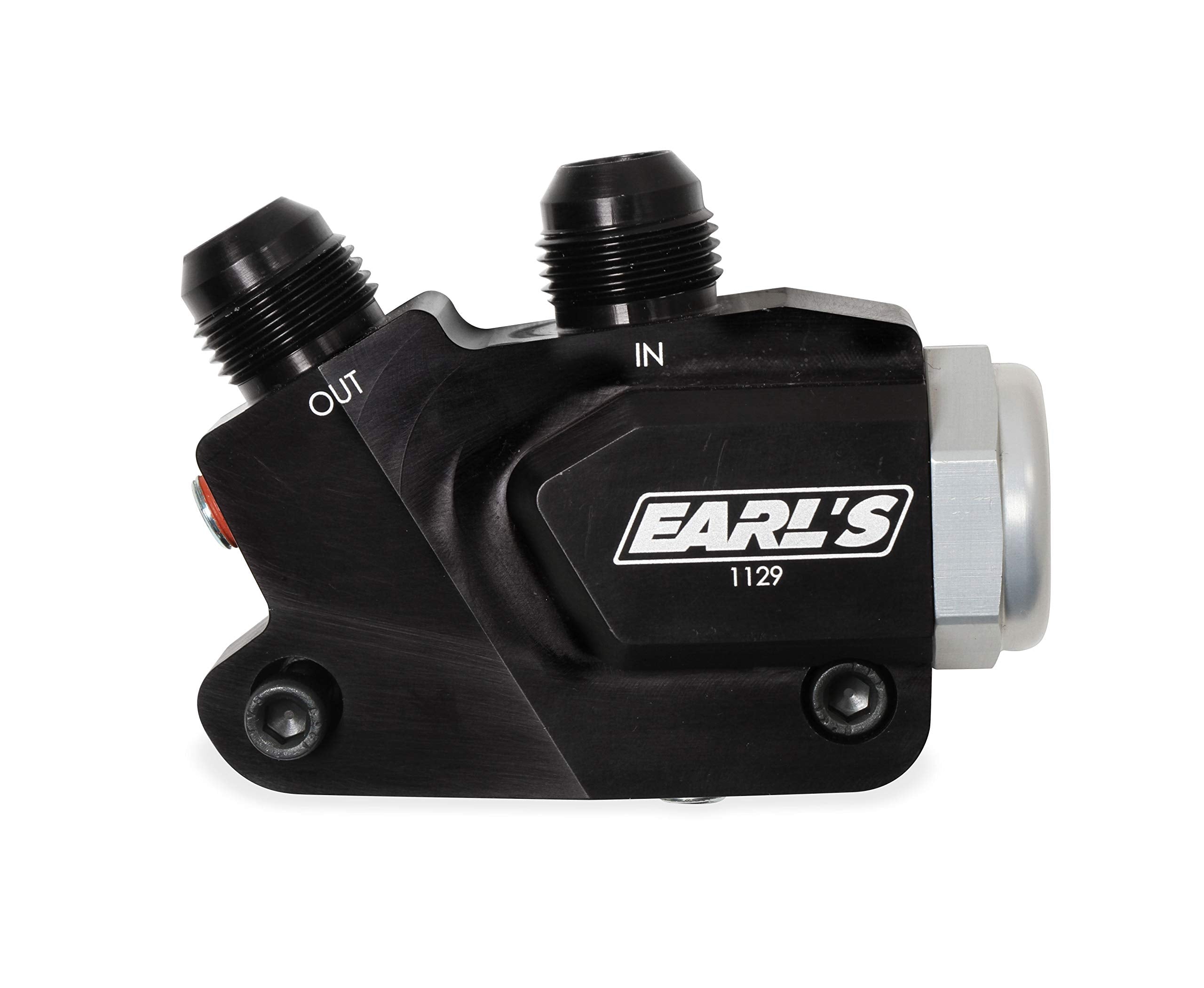 Gm Lt Earl's Engine Side Mount Oil Cooler Adapter 180 Thermostat