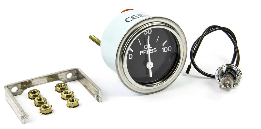 Heavy Duty Sierra International 67353P 0 to 100 Psi Dial Range Nylon 24-Volt Electric Oil Pressure Gauge, 2"