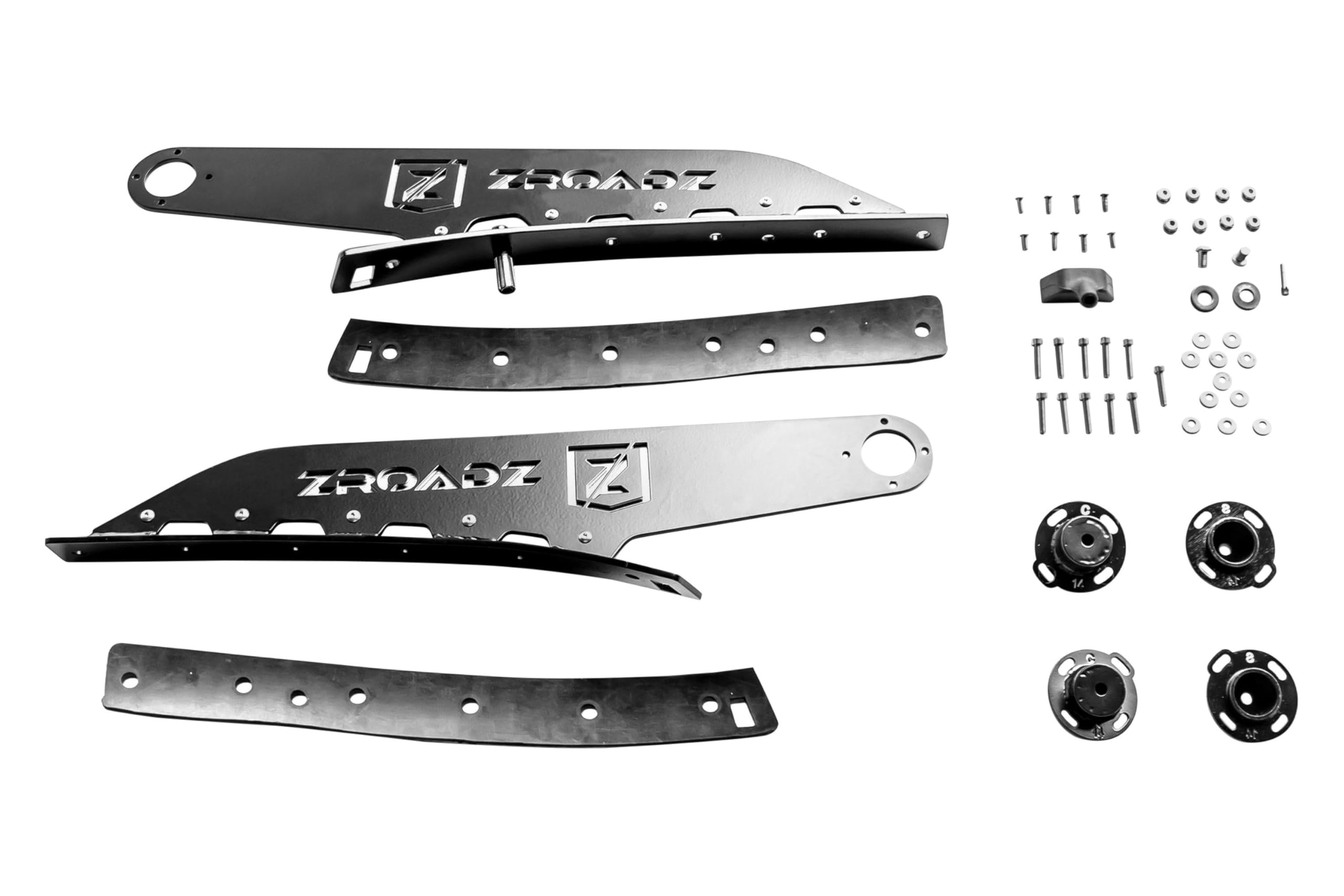 ZROADZ LED Mounting Bracket Front Roof - Compatible w/ 2017-2022 All Ford F-250, F-350, F-450, F-550 - to Mount (1) 52" or Similar Style Straight LED Light Bar (Not Included) - PN #Z335171