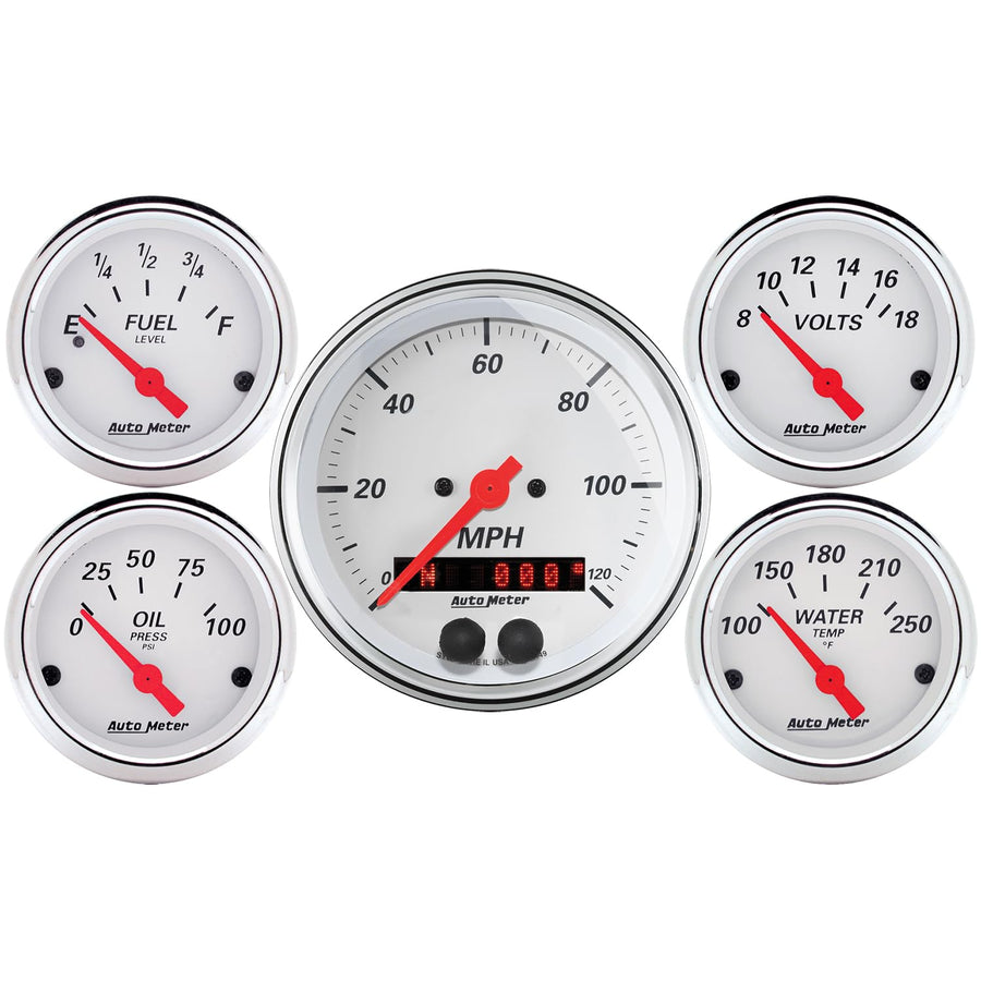 5-Piece AUTO METER Gauge Kit (1350)