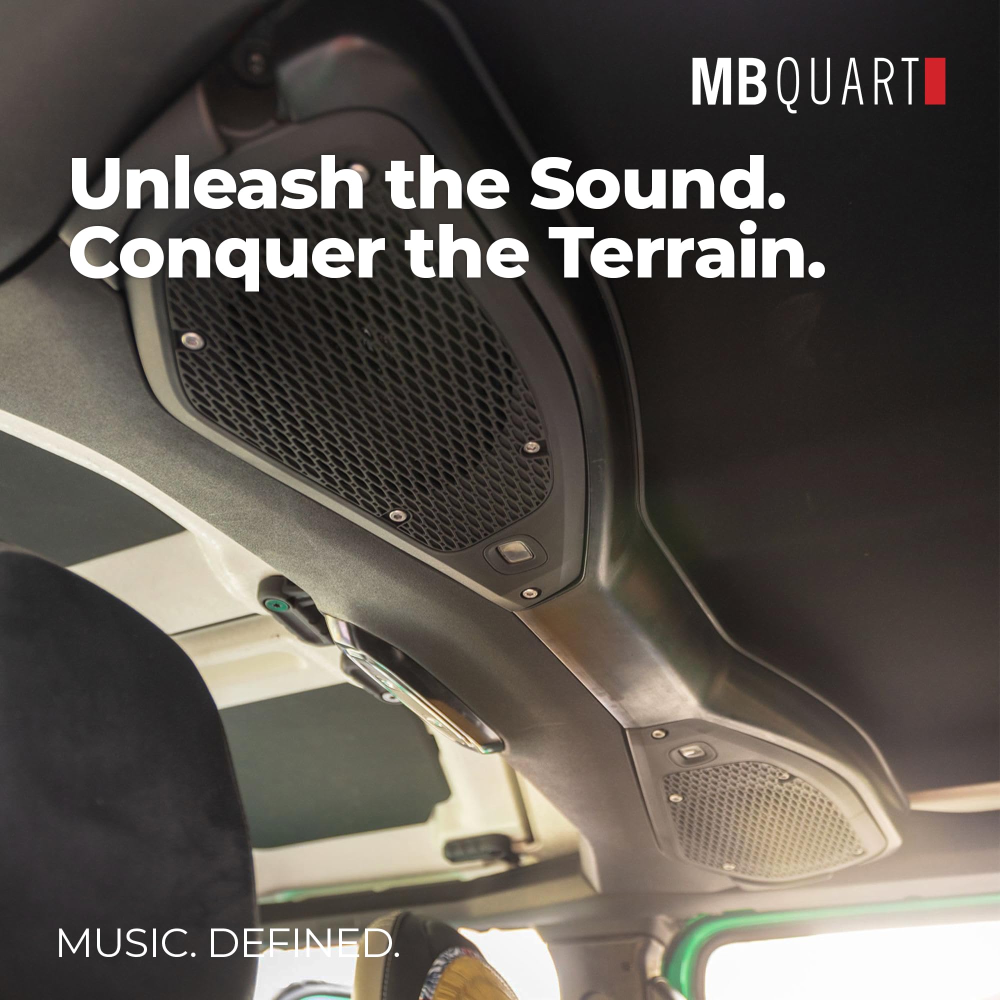 6x9" MB Quart Tuned Rear Coaxial Speakers Upgrade for Jeep Wrangler/Gladiator, with Magnesium Dome Tweeter with Detachable Phase Lens, 220W Peak Power