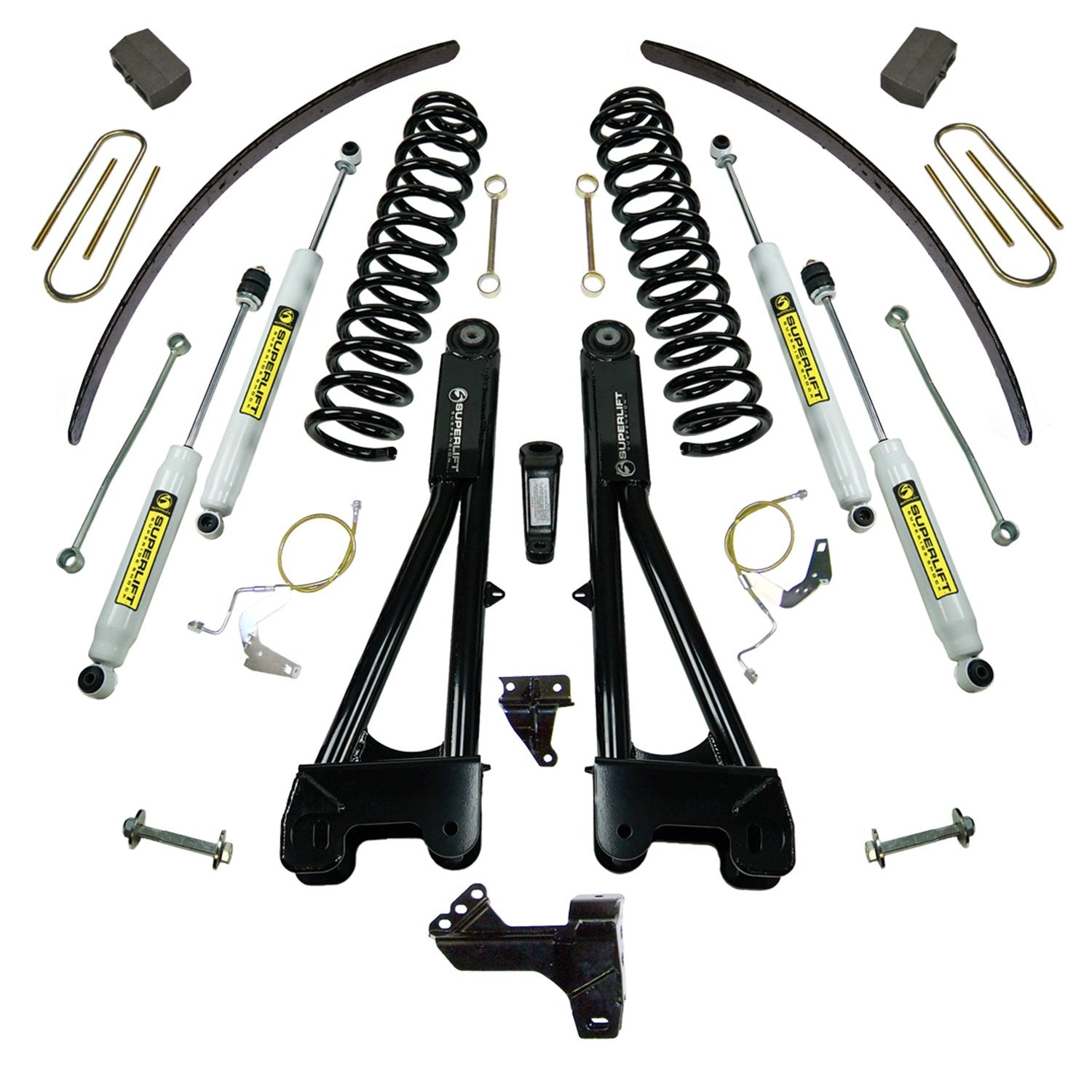 SUPERLIFT RealTruck SUSPENSION 6" Lift Kit for Ford F-250/F-350 | Complete Lift Kit with Front & Rear Shadow Series Shocks and Replacement Radius Arms | K983 | Fits 2008-2010 Ford F-250 / F-350