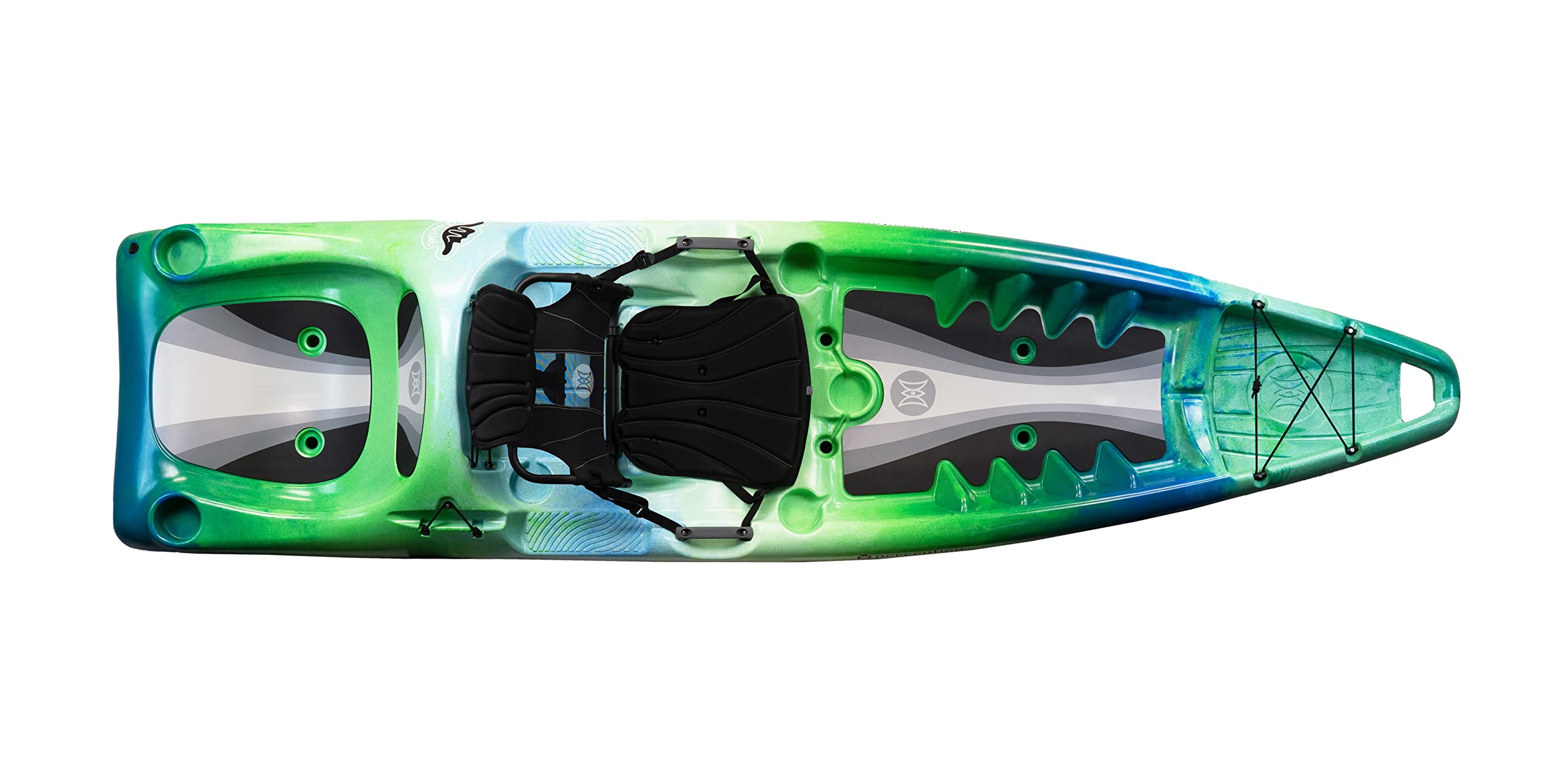 Hangtime 11 Perception Kayak - Recreational Kayak with Reclining Seat - Rear Seat for Lounging - 11 ft - Déjà vu