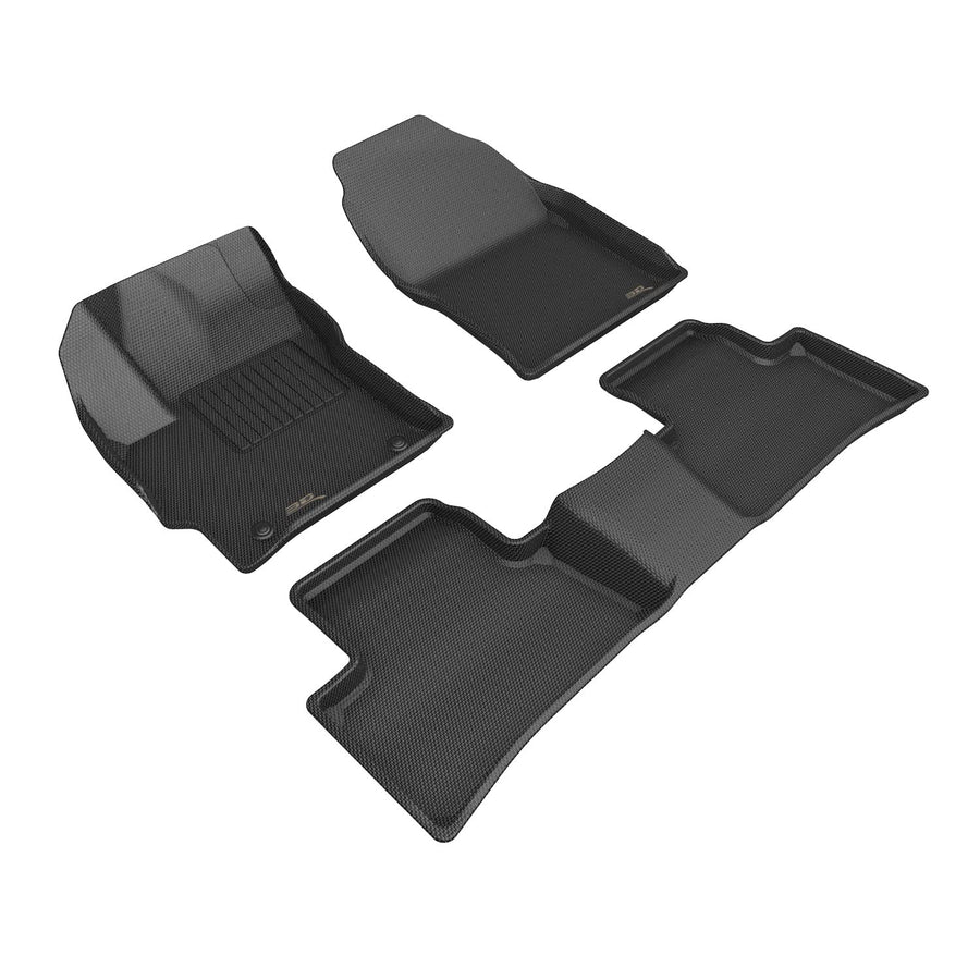 Kagu Floor Mat 3D MAXpider Custom Fit (Black) Compatible with Toyota Corolla Cross FWD Gas 2022-2026 - Full Set