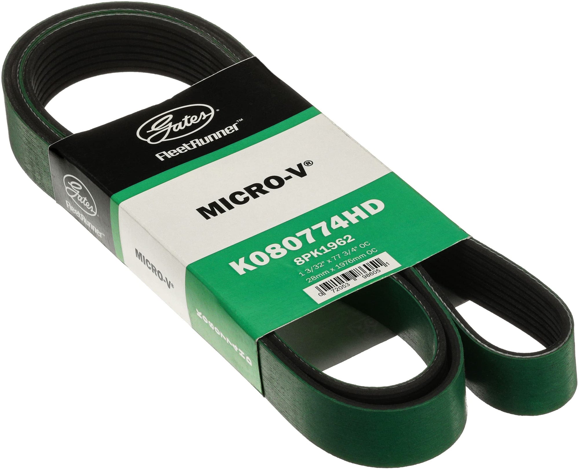 Gates FleetRunner K080774HD Micro-V Serpentine Drive Belt