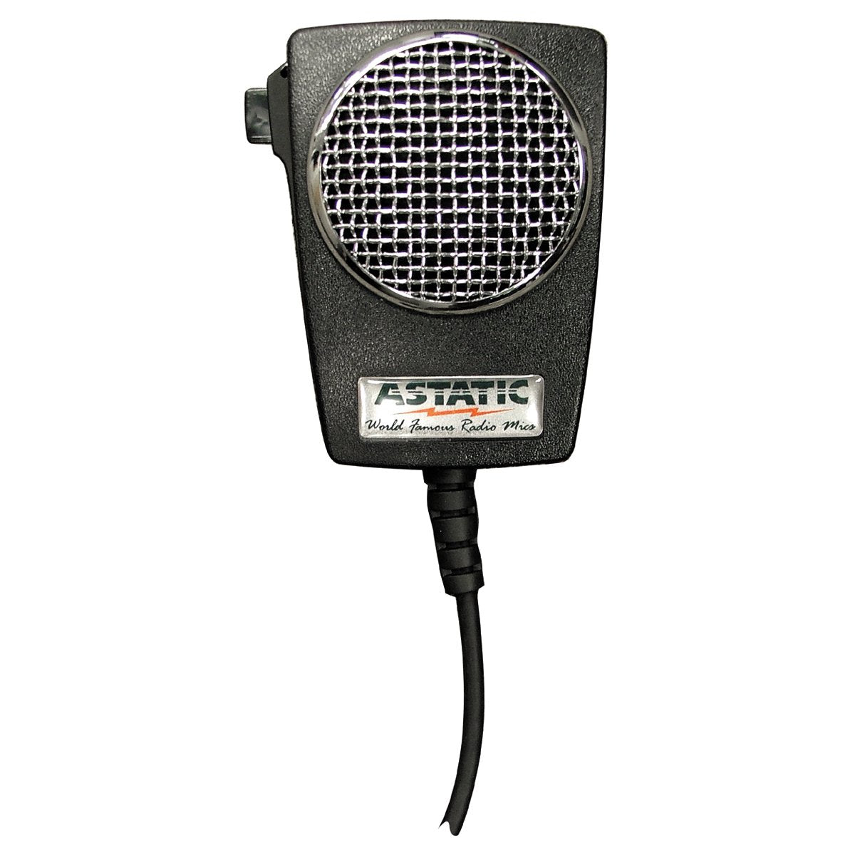 D104M6B Astatic 302-10005 Amplified Ceramic Power 4-Pin CB Microphone, Black