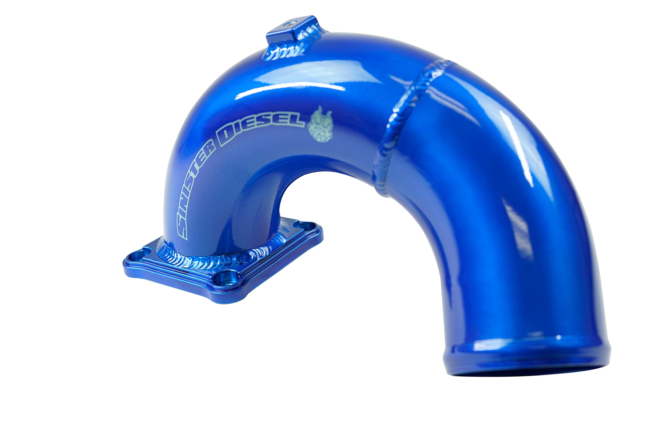 Sinister Diesel Intake Elbow Blue for Dodge Cummins 1998.5-2002 5.9L