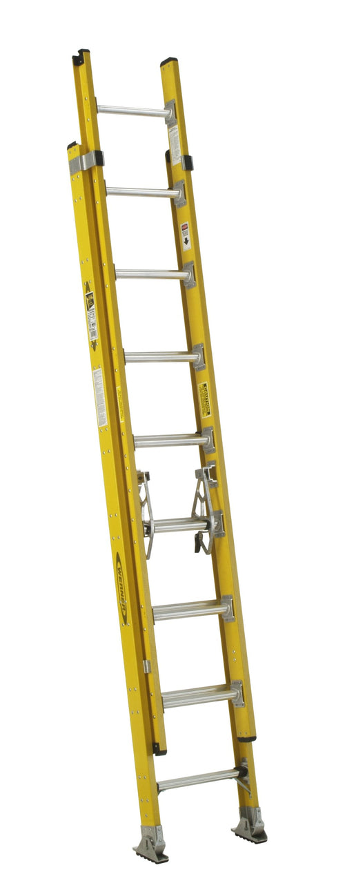 Extension Ladder Werner,Fiberglass,16 ft,IAA (D7116-2)
