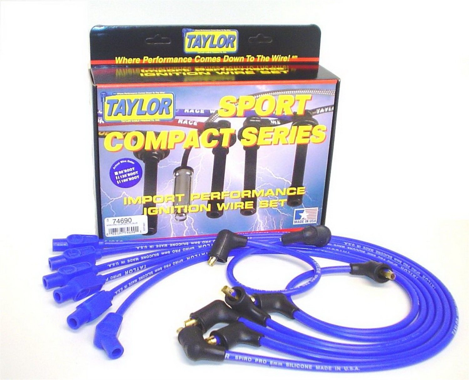 Spiro-Wound Core Spark Plug Wire Set Taylor Cable, 1 Pack