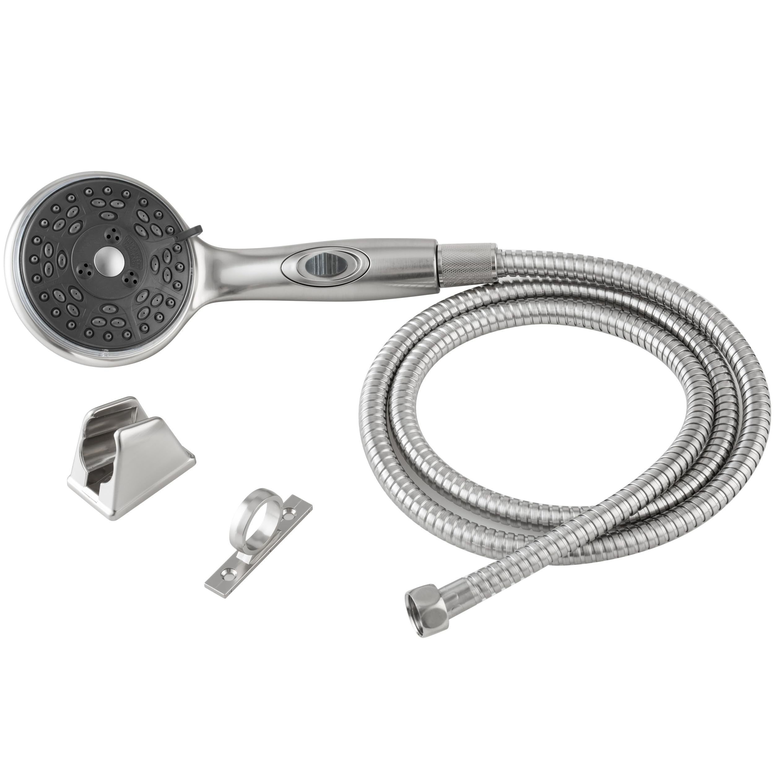 Dura Faucet Handheld Premium RV Shower Wand and Hose Kit, Eco-Friendly On/Off Switch (Brushed Satin Nickel)