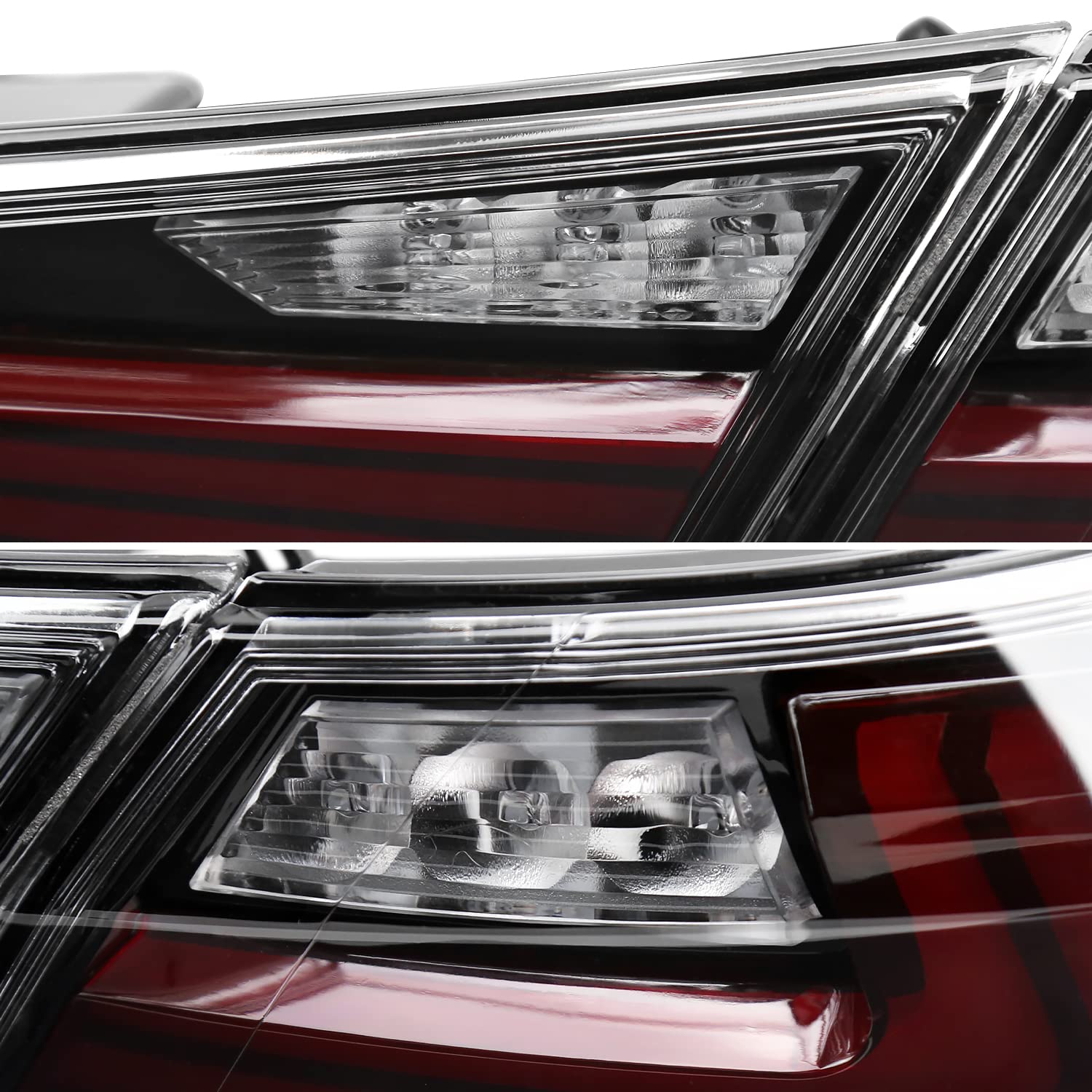 Jet Black SPEC-D TUNING Sequential Tail Lights w/LED Turn Signal and Startup Animation Compatible with 2018-2022 Toyota Camry, Left + Right Pair Assembly